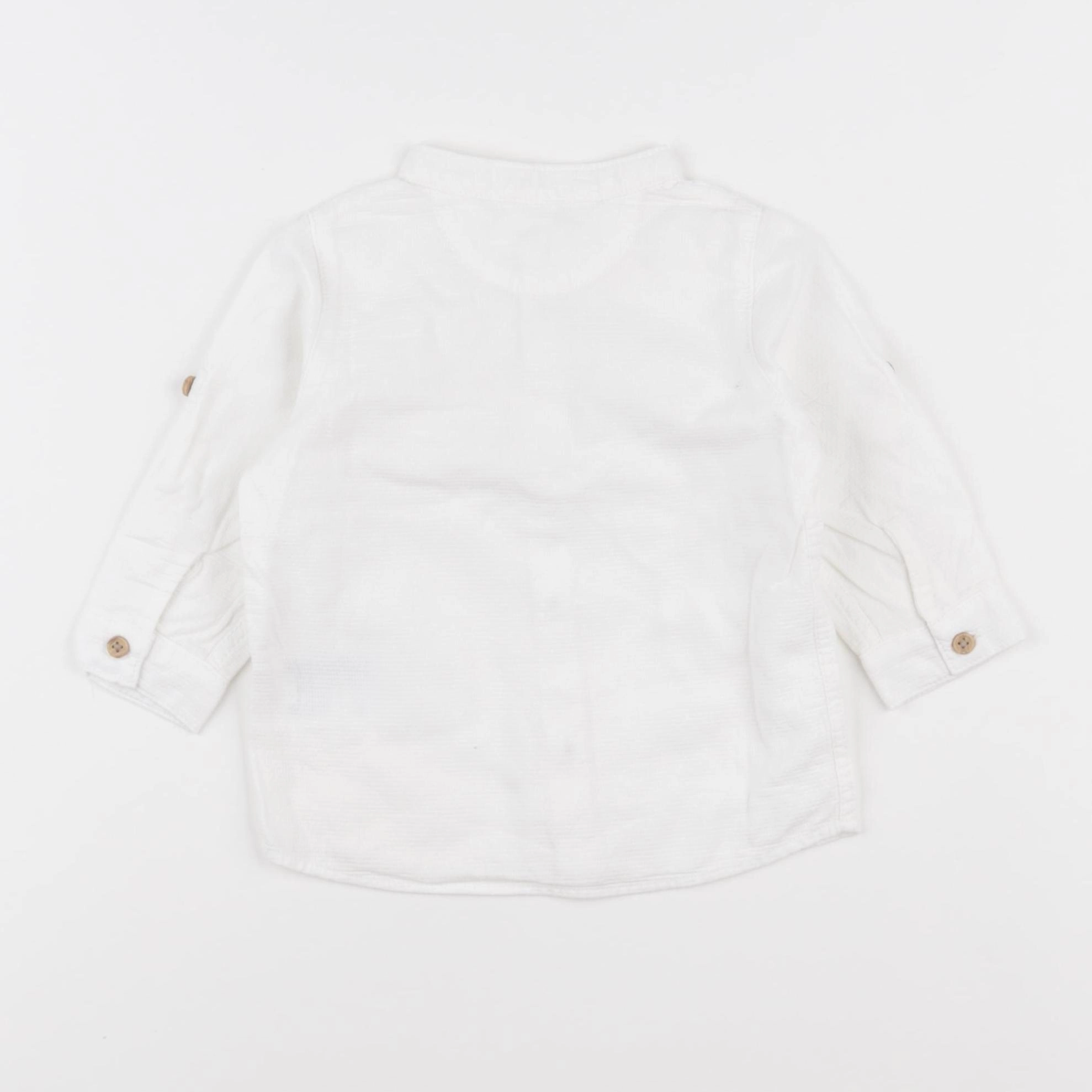 H&M - chemise blanc - 3/6 mois