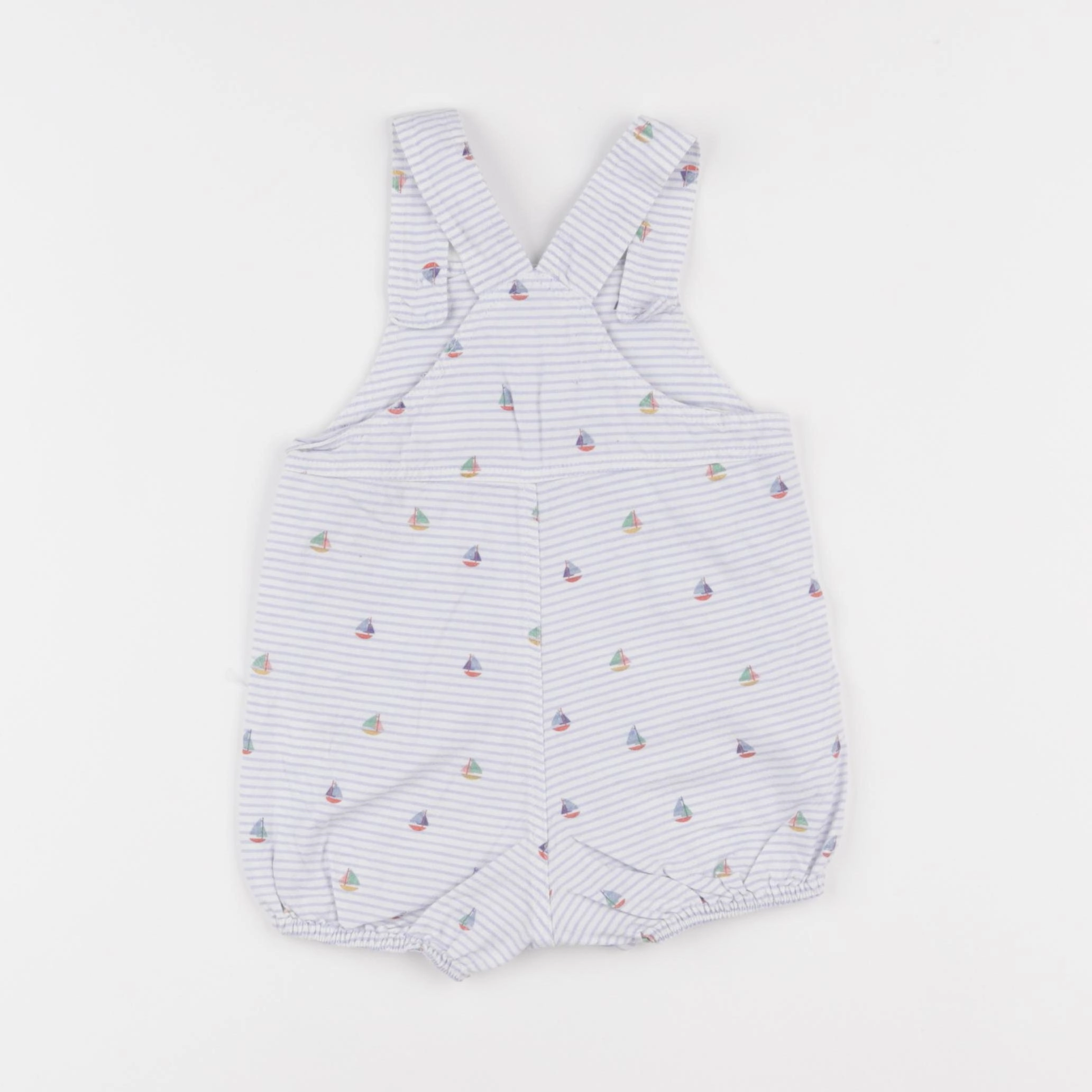 Lola Palacios - salopette blanc, bleu - 12 mois