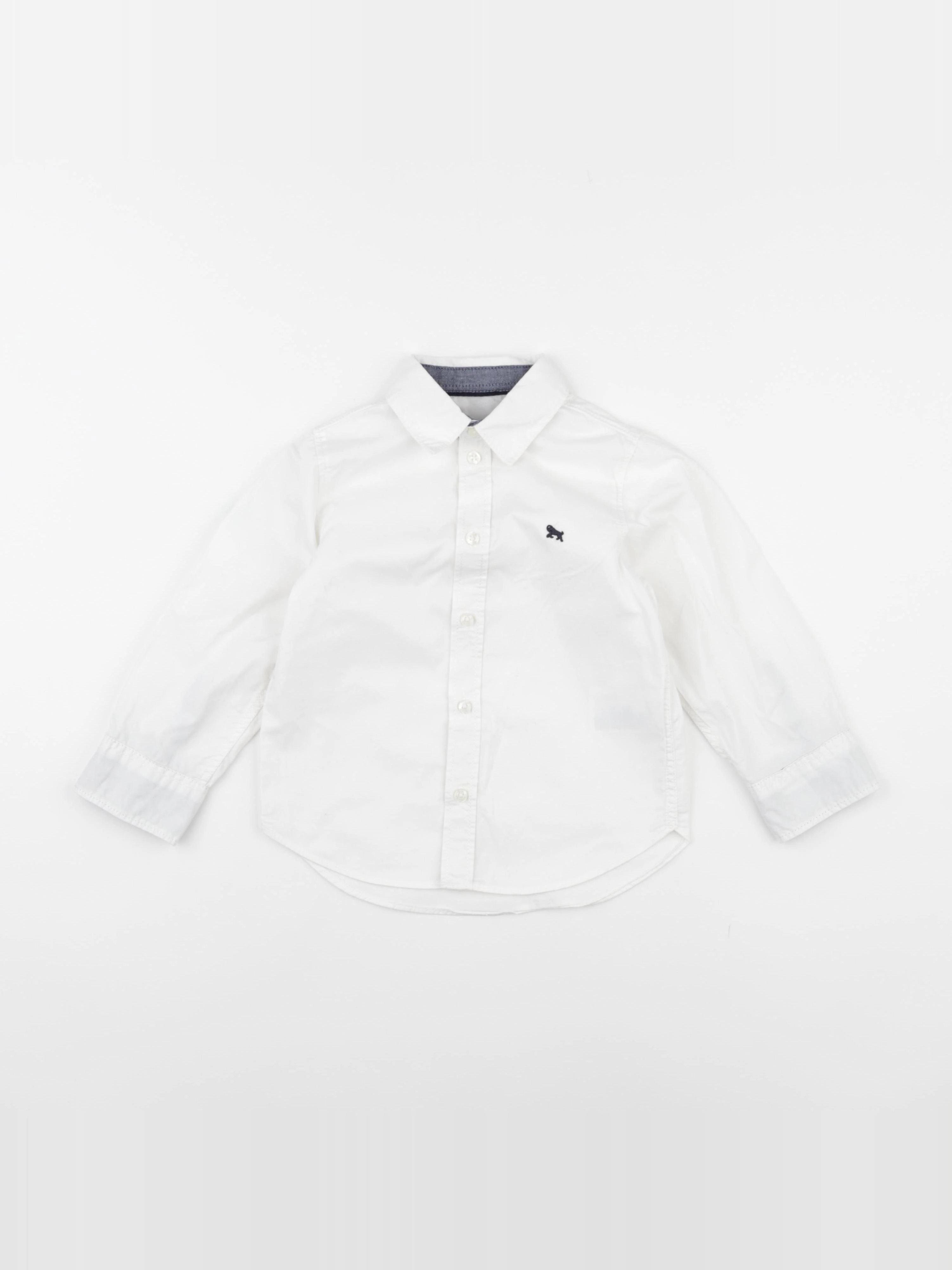 H&M - chemise blanc - 2/3 ans