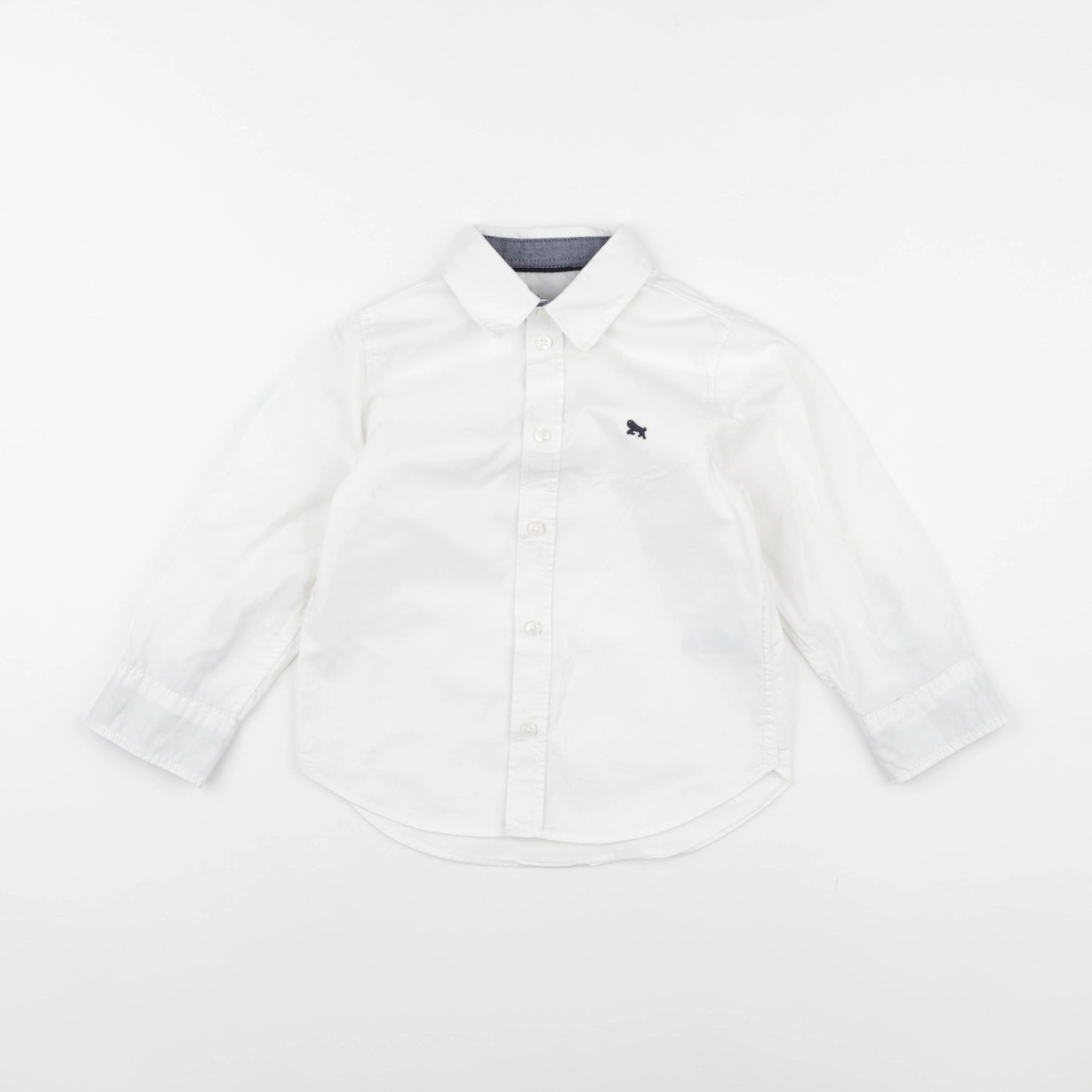 H&M - chemise blanc - 2/3 ans
