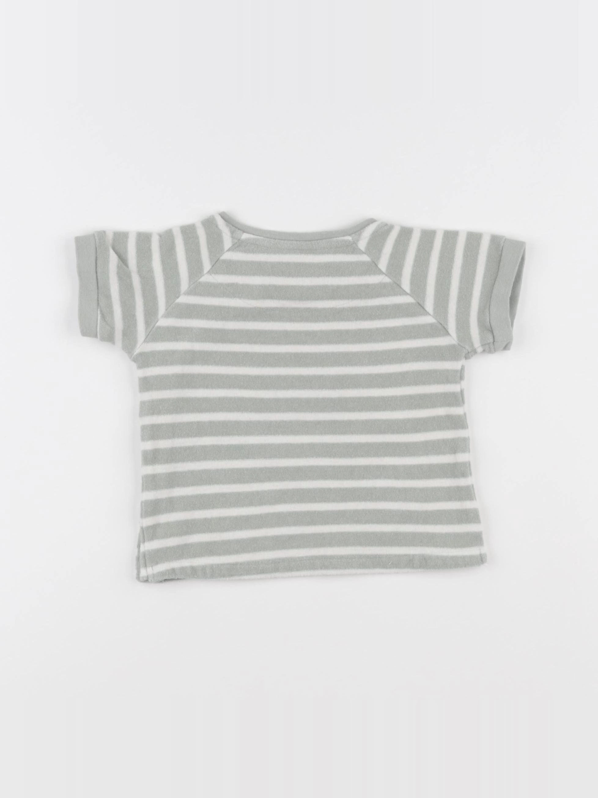H&M - tee-shirt blanc, vert - 3/6 mois