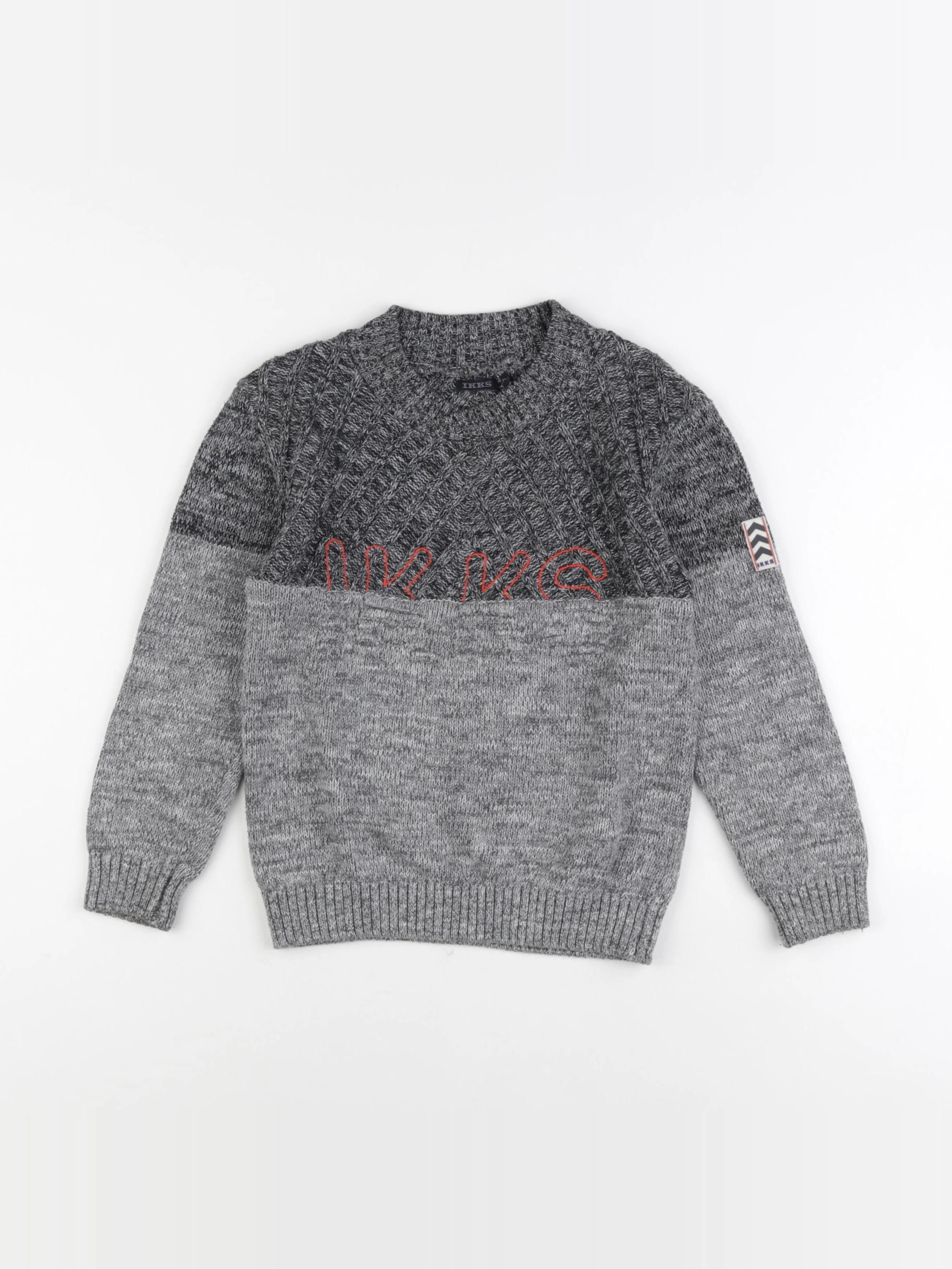 IKKS - pull gris - 6 ans