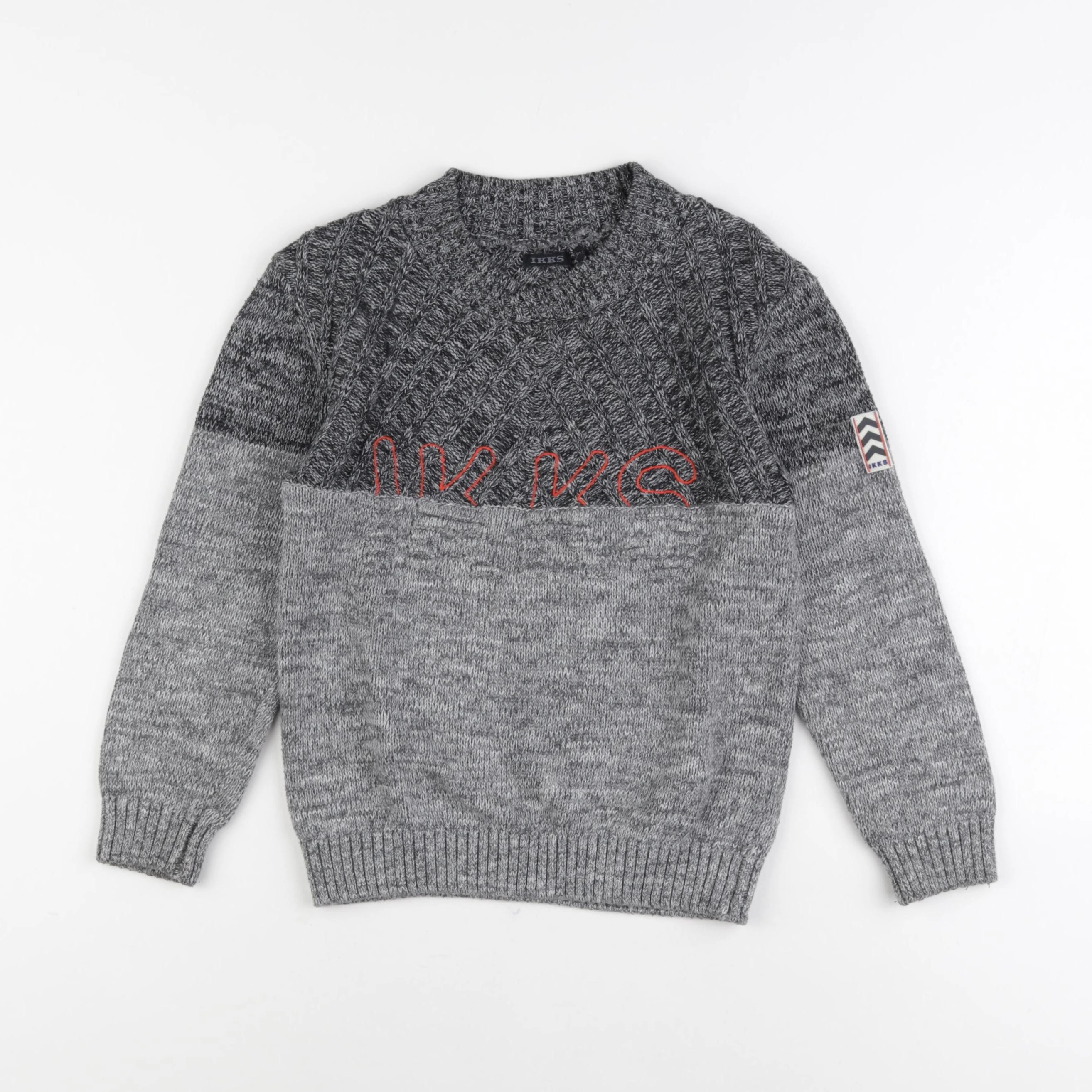 IKKS - pull gris - 6 ans