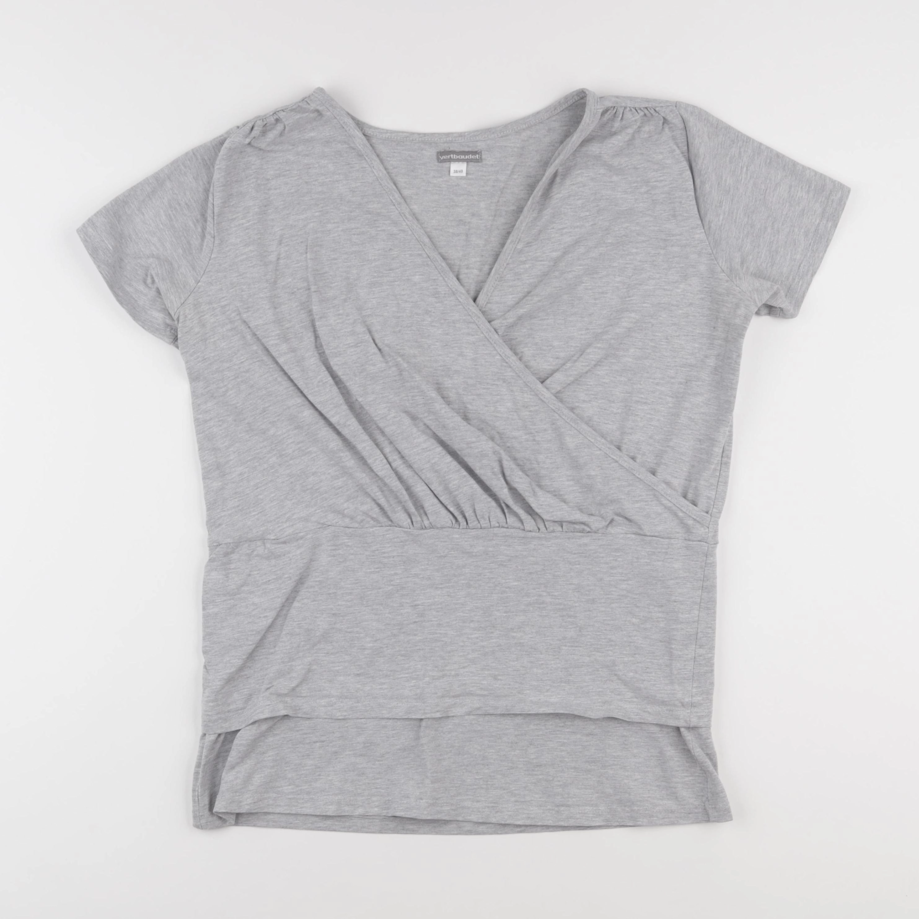 Vertbaudet - tee-shirt allaitement gris - 38 à 40
