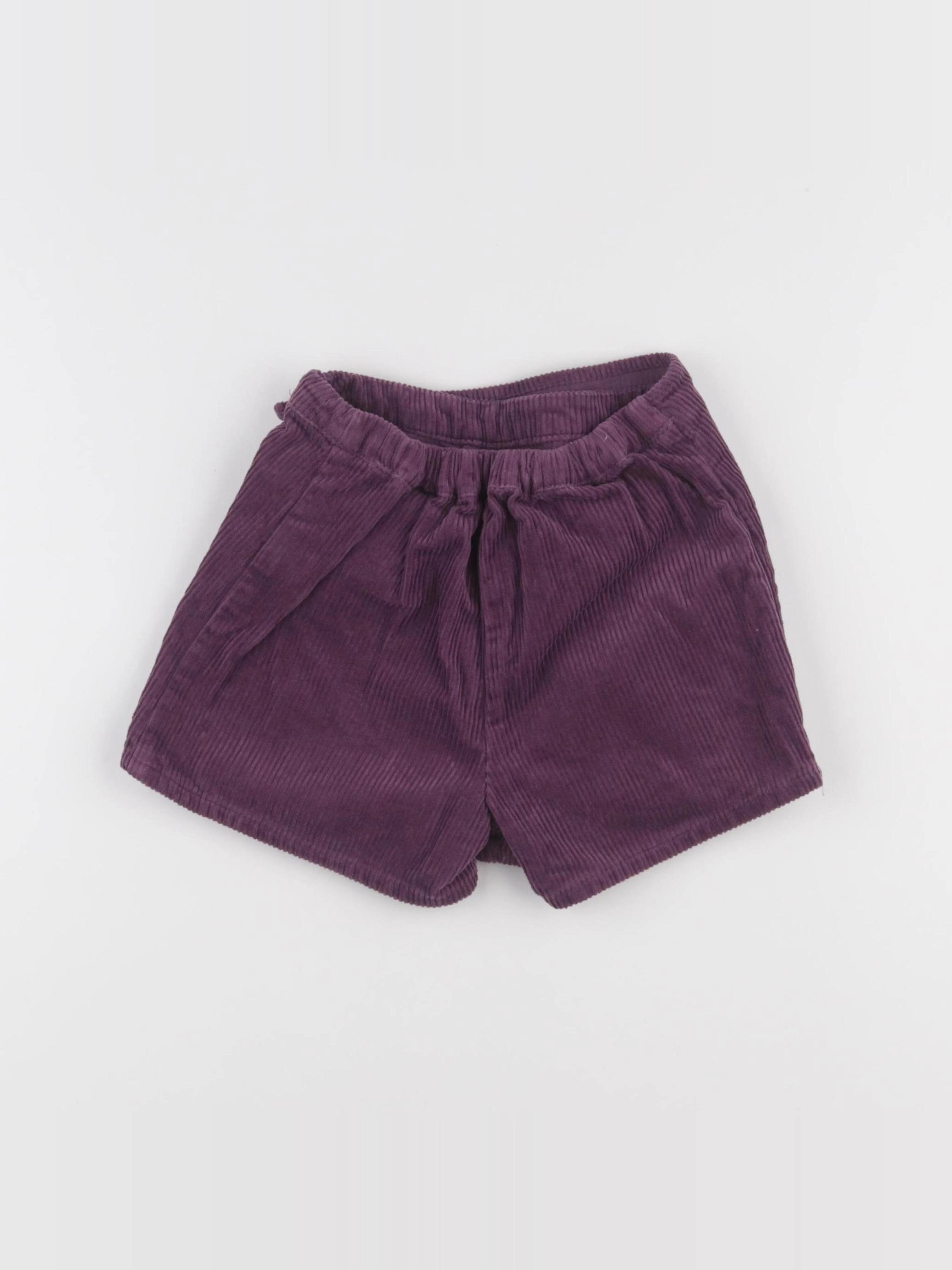 Vertbaudet - jupe short violet - 5 ans