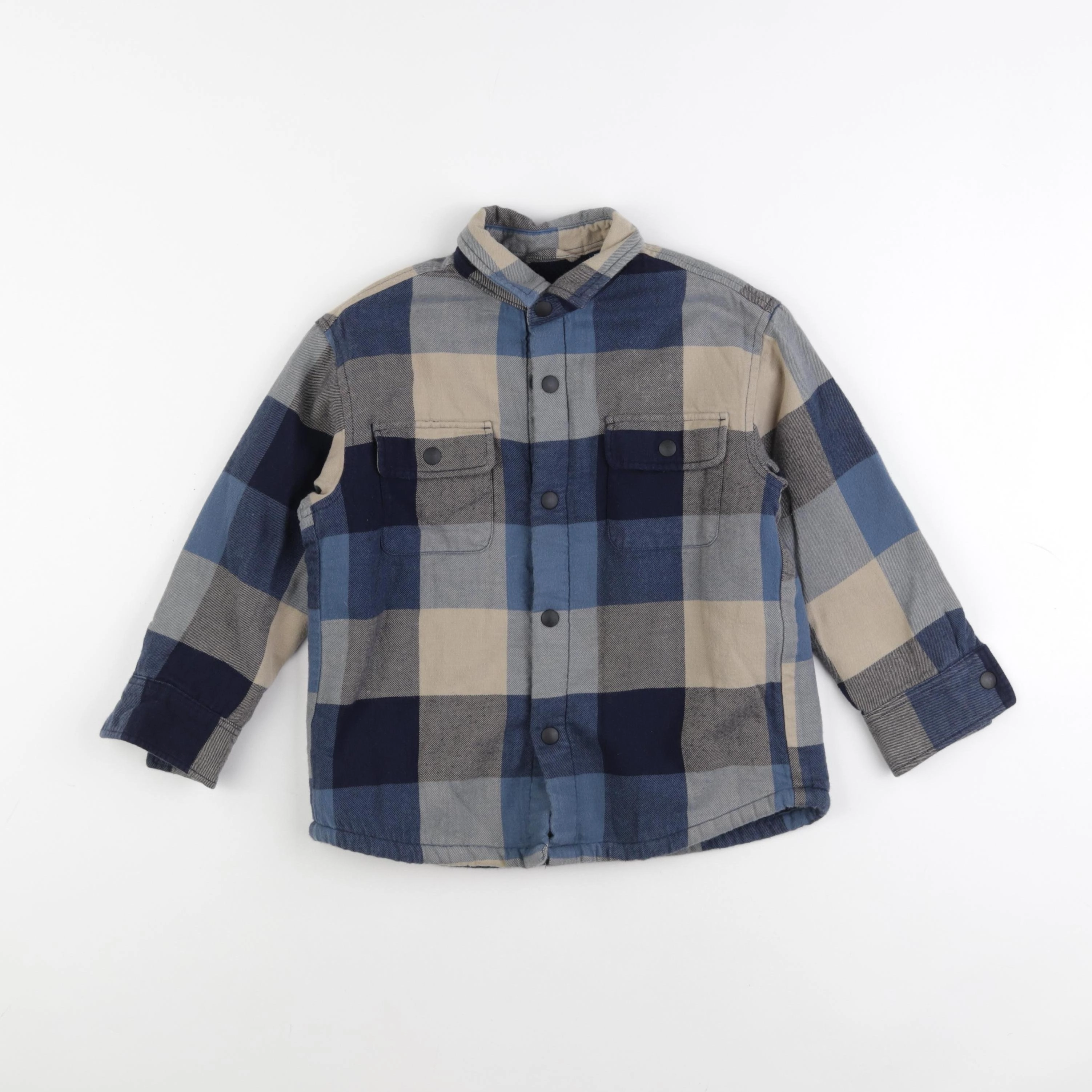 Uniqlo - chemise bleu - 3/4 ans