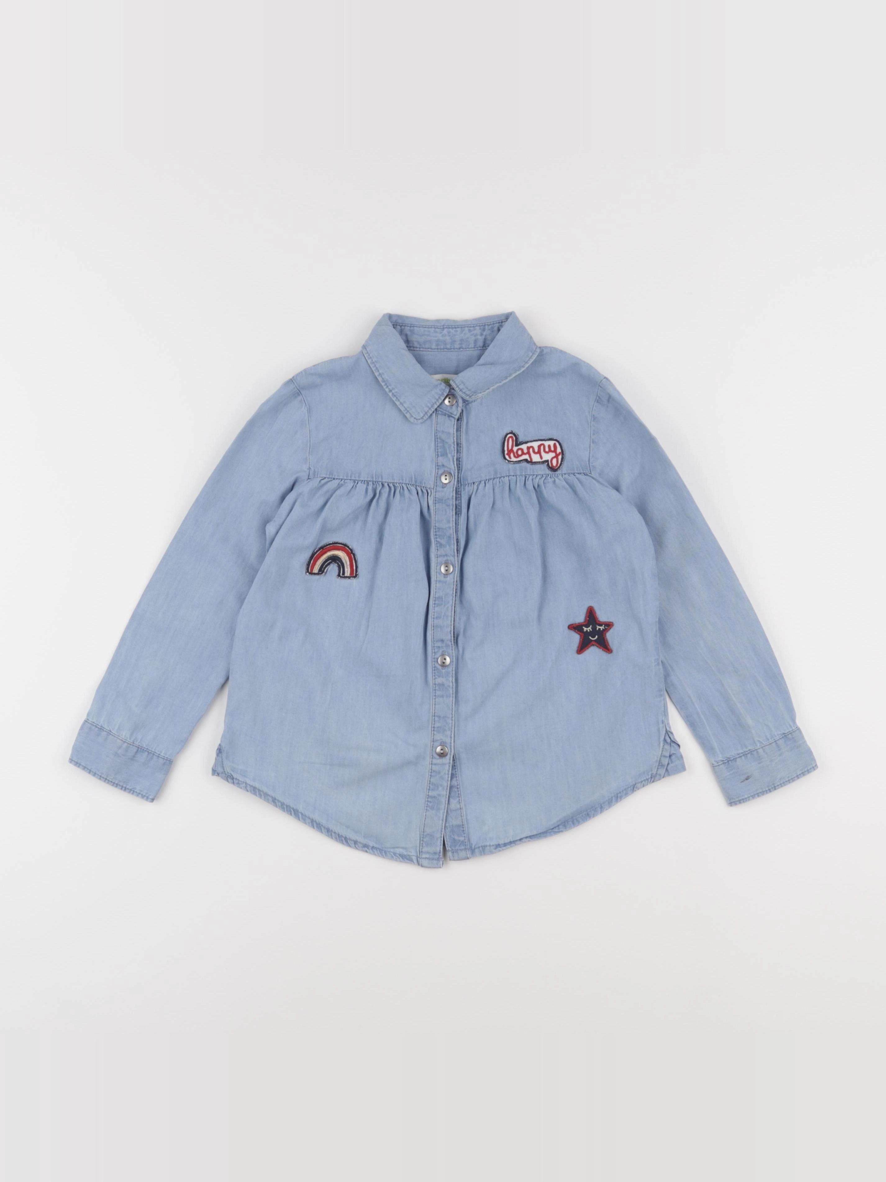 Vertbaudet - blouse bleu - 5 ans