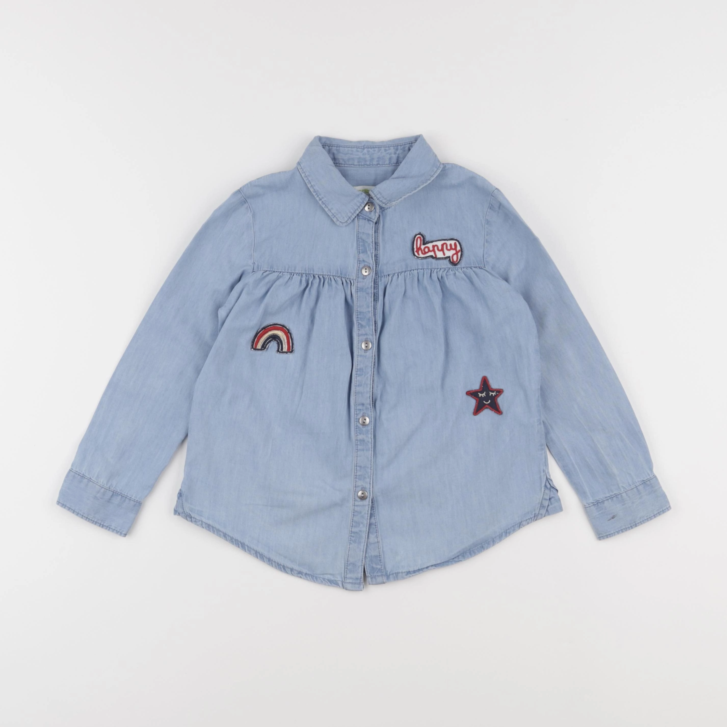 Vertbaudet - blouse bleu - 5 ans