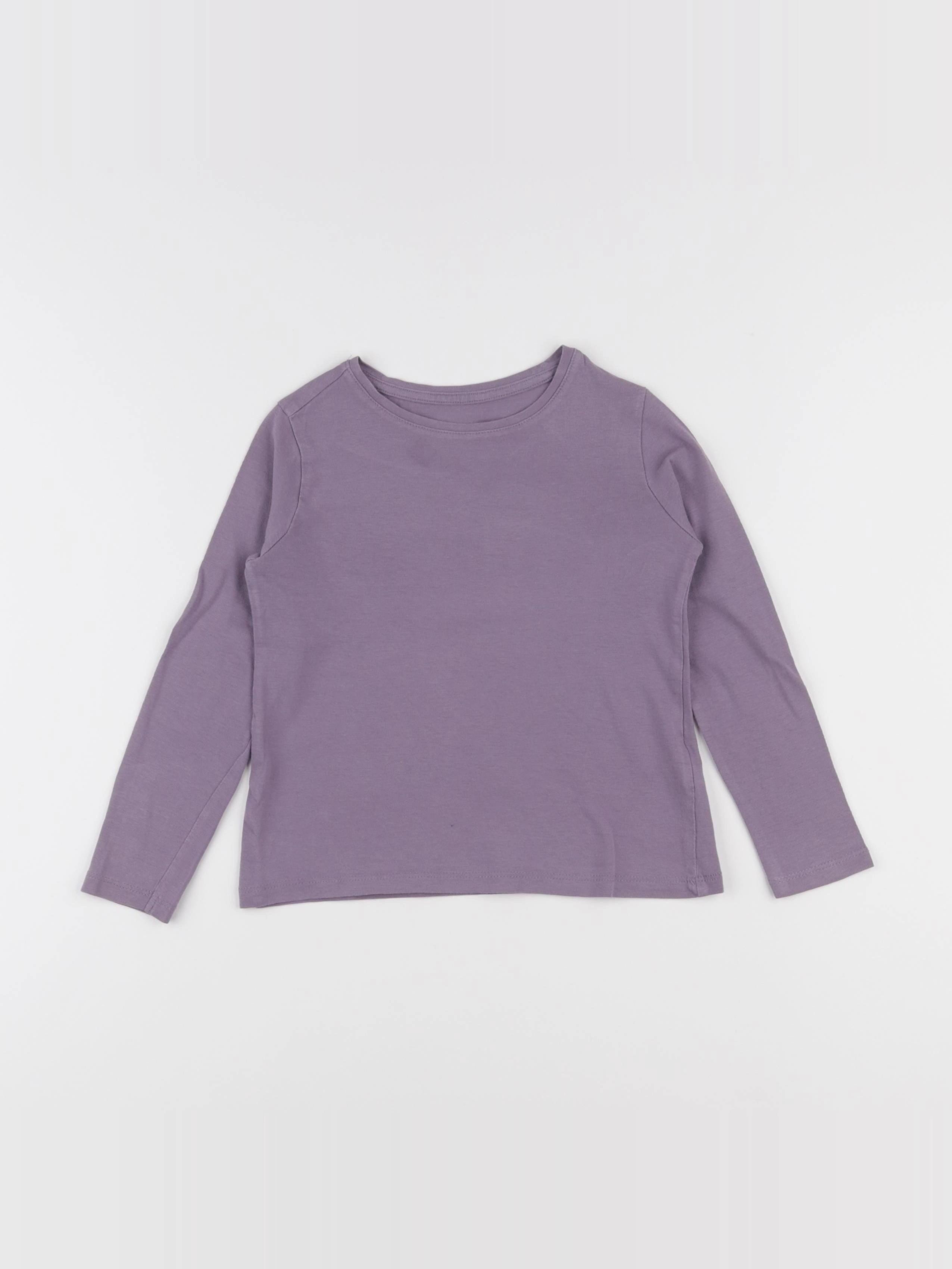 Vertbaudet - tee-shirt violet - 5 ans
