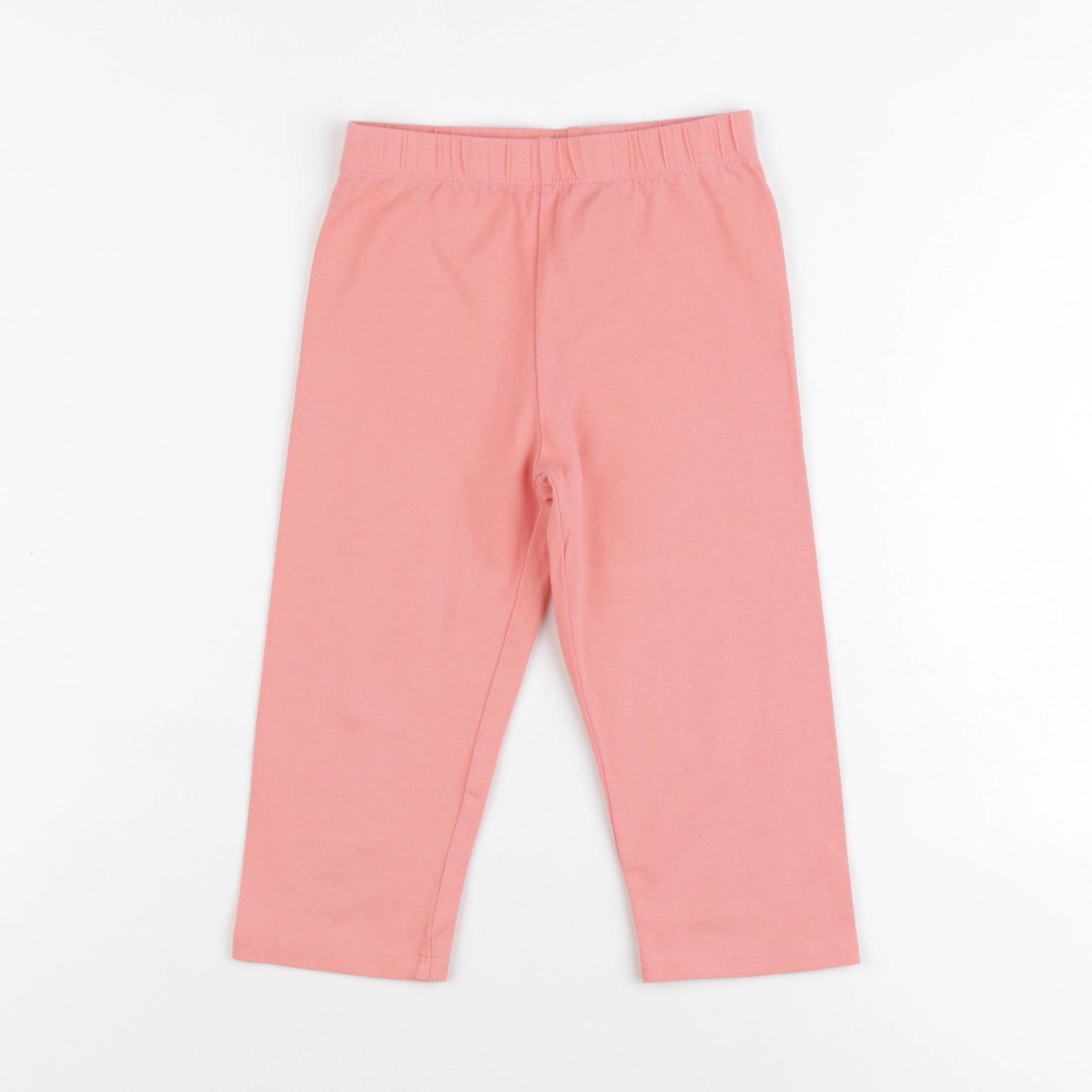 Vertbaudet - legging court rose - 7 ans