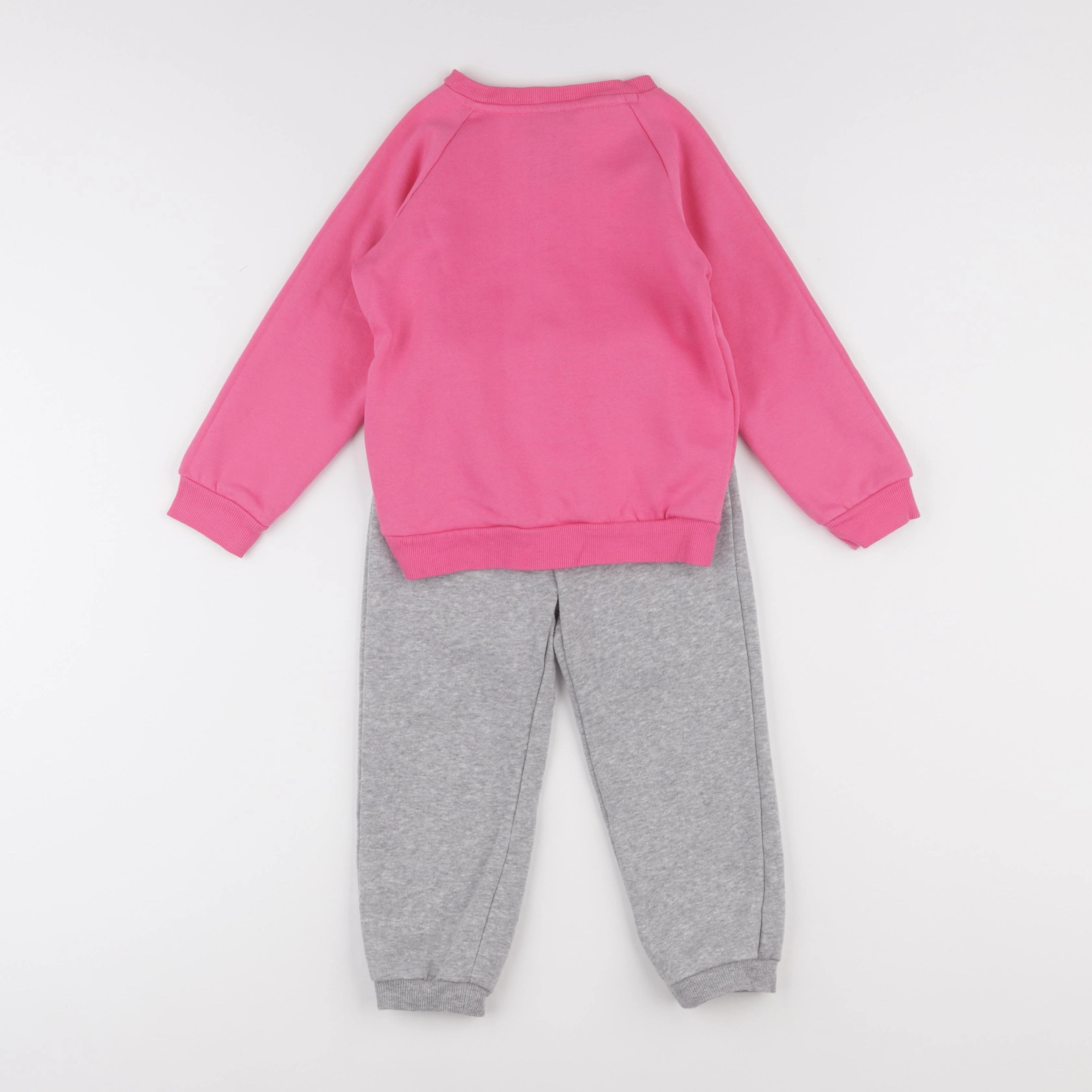 Adidas - ensemble gris, rose - 2/5 ans