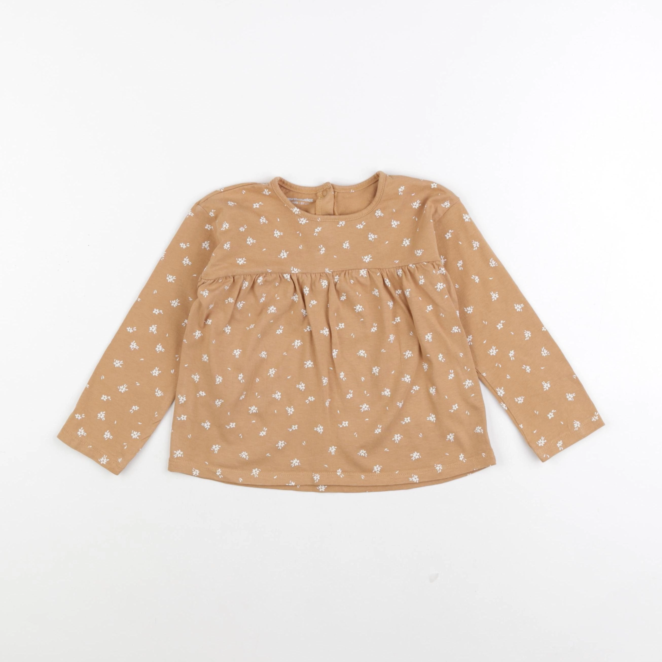 Vertbaudet - tee-shirt marron - 36 mois