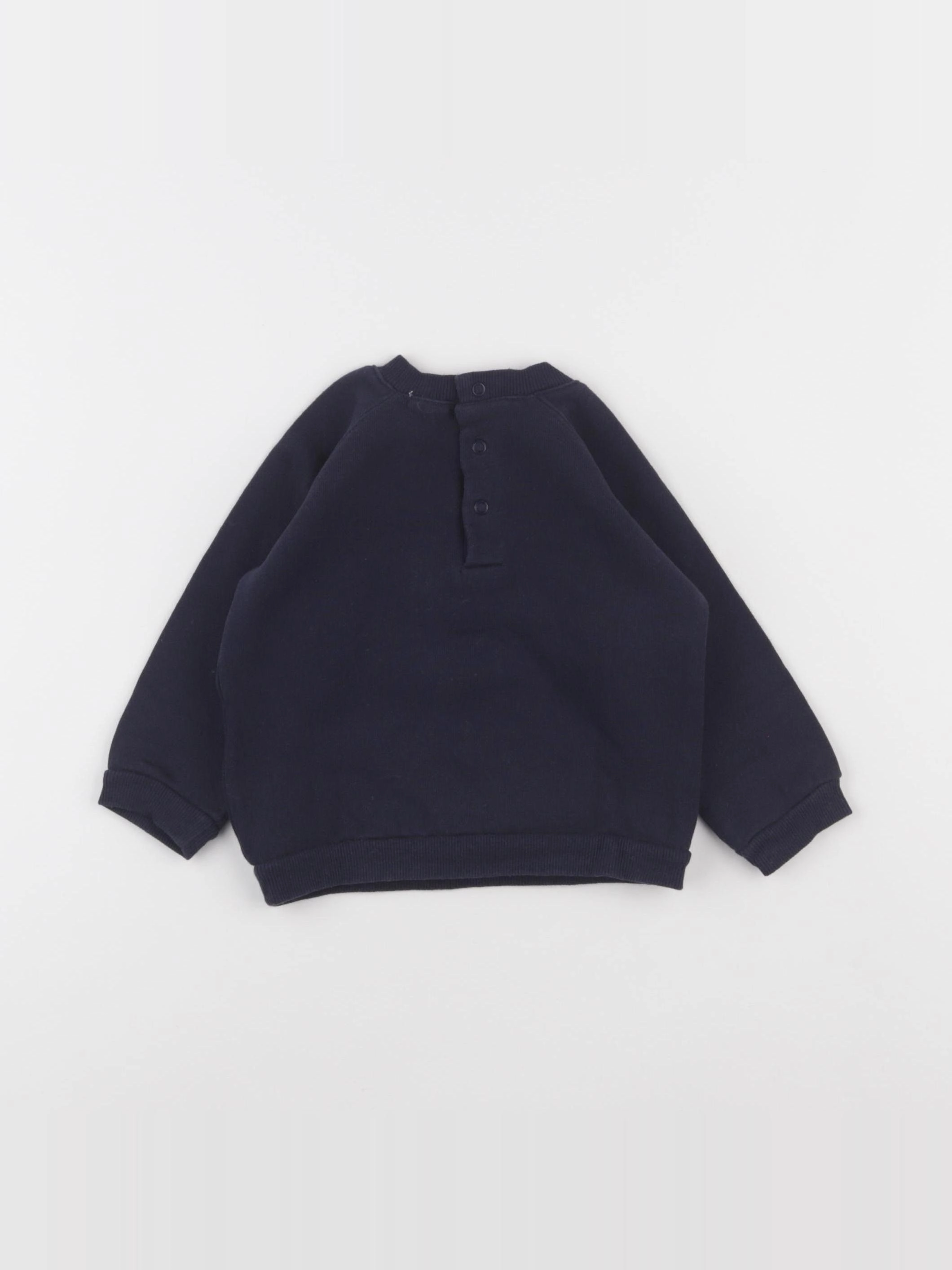 Boutchou - sweat bleu - 12 mois