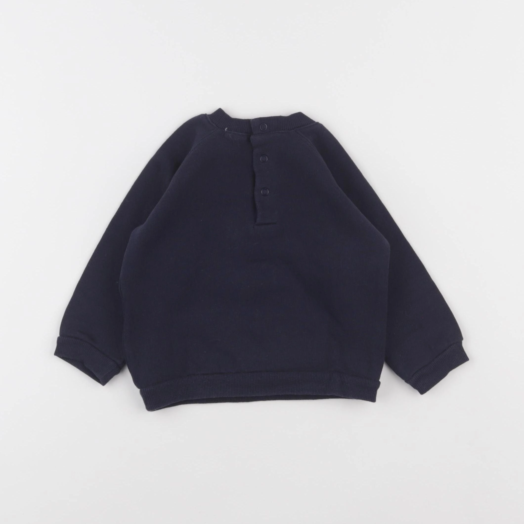 Boutchou - sweat bleu - 12 mois