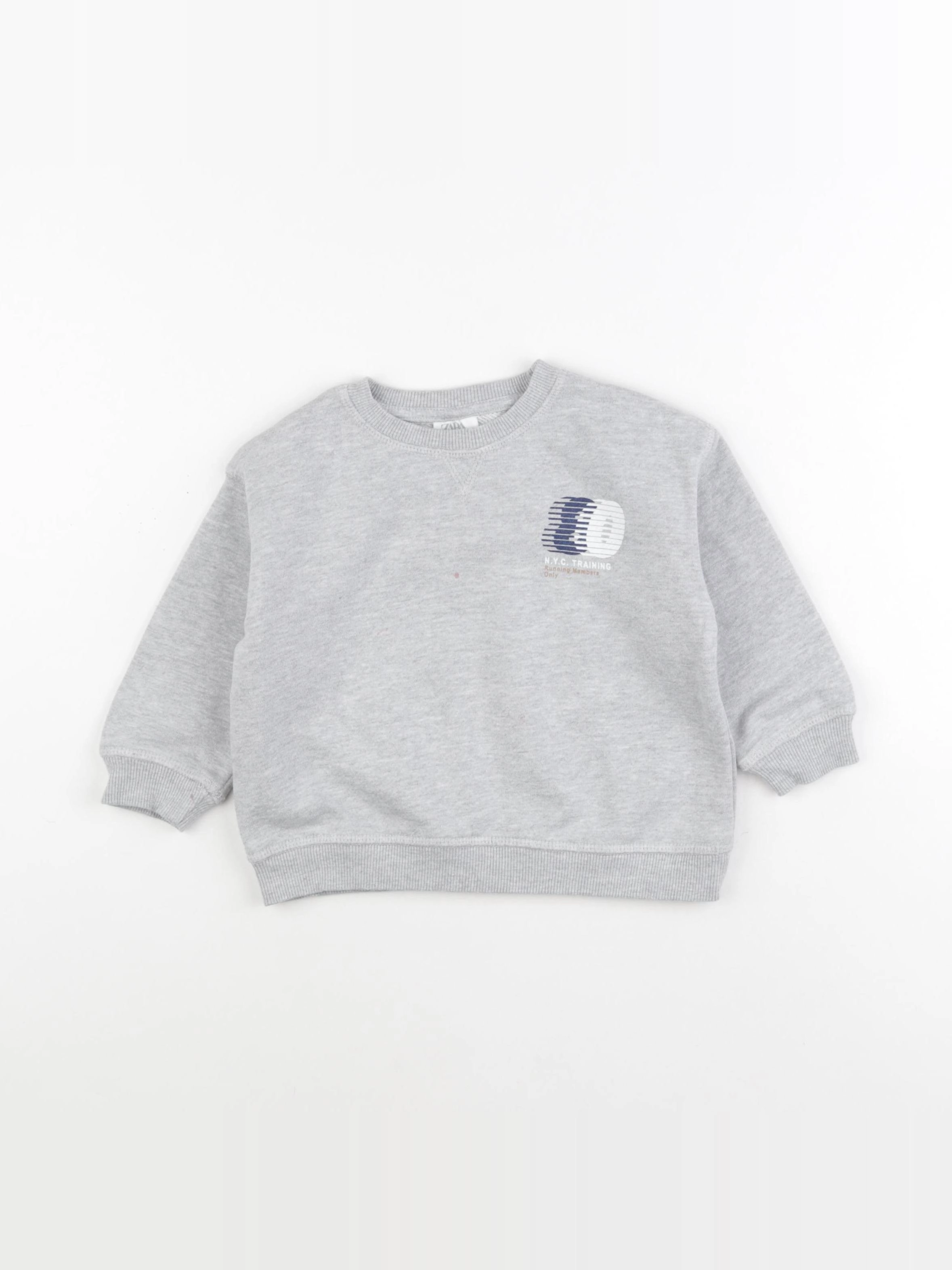 Zara - sweat gris - 18 mois