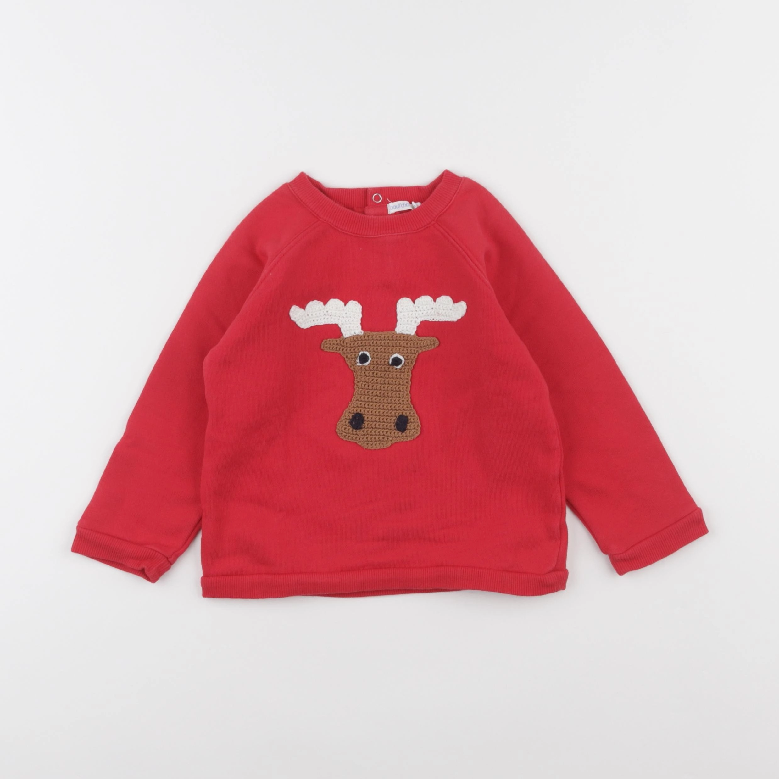 Boutchou - sweat rouge - 36 mois