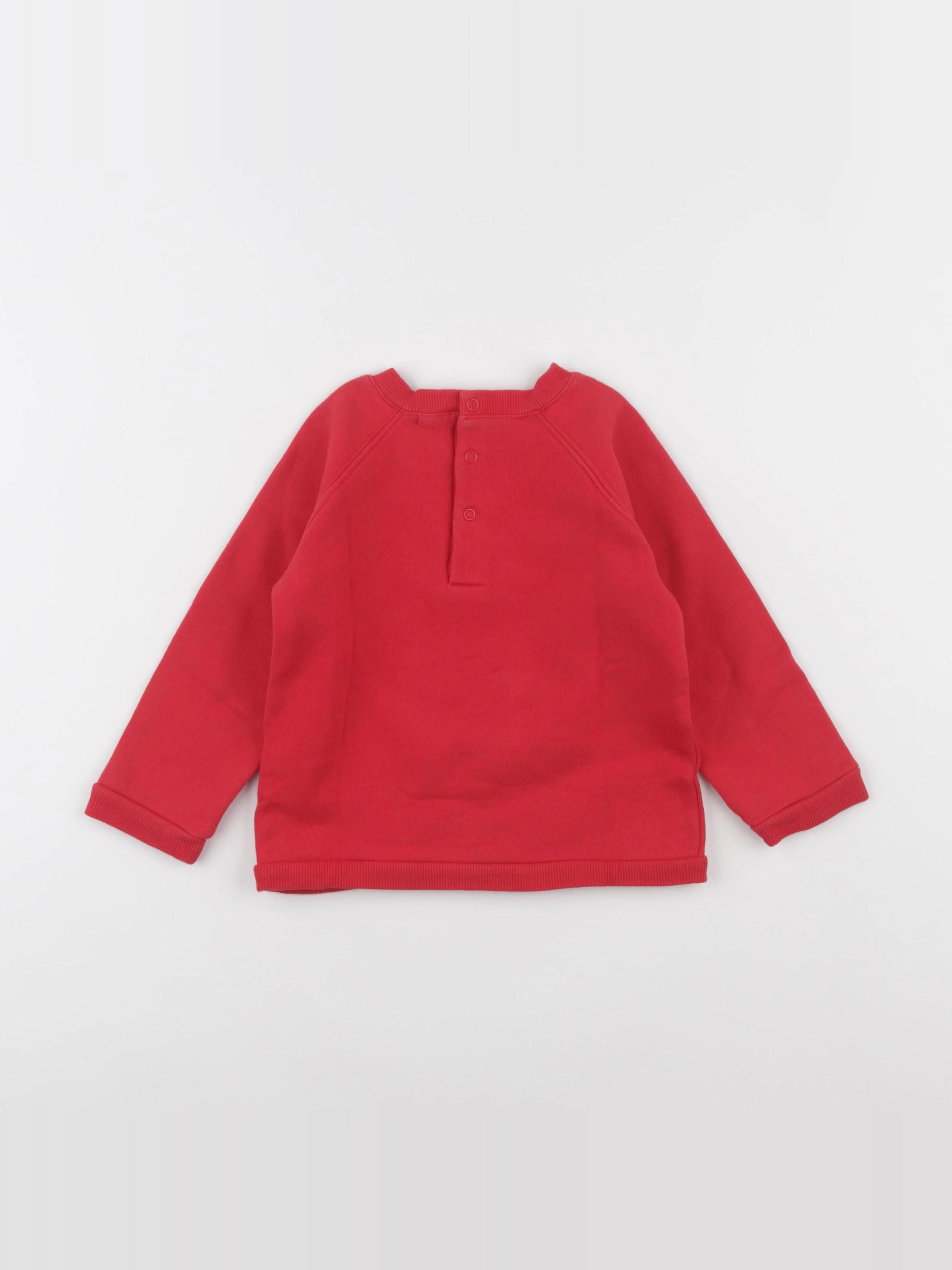 Boutchou - sweat rouge - 36 mois
