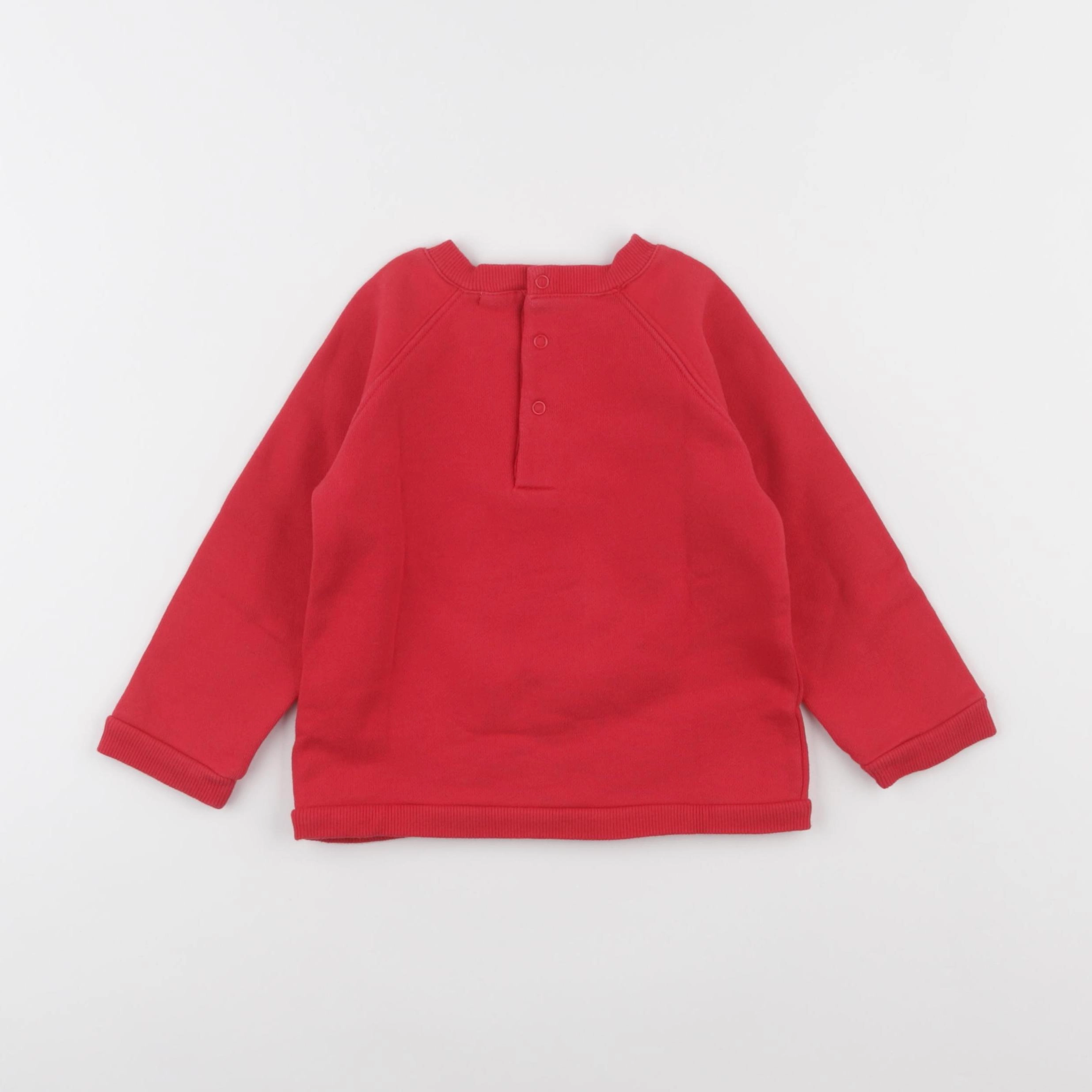 Boutchou - sweat rouge - 36 mois