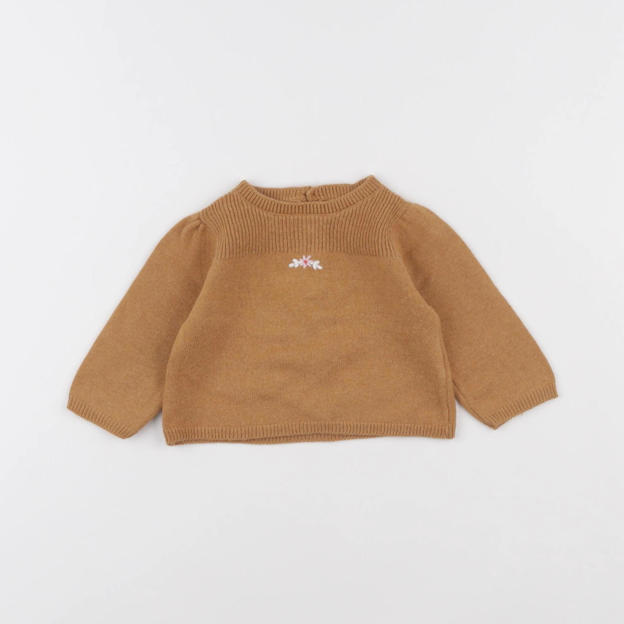 Boutchou - pull marron - 3 mois