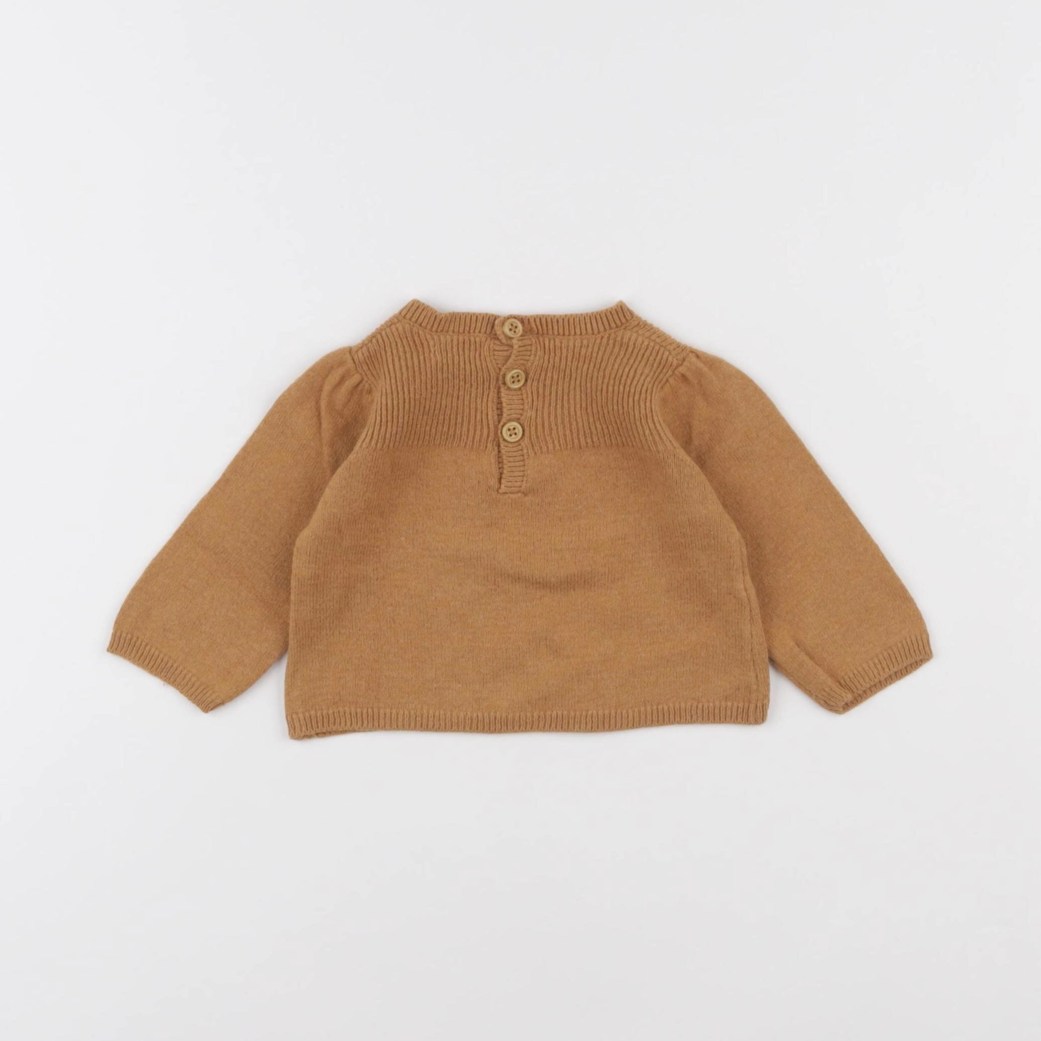 Boutchou - pull marron - 3 mois