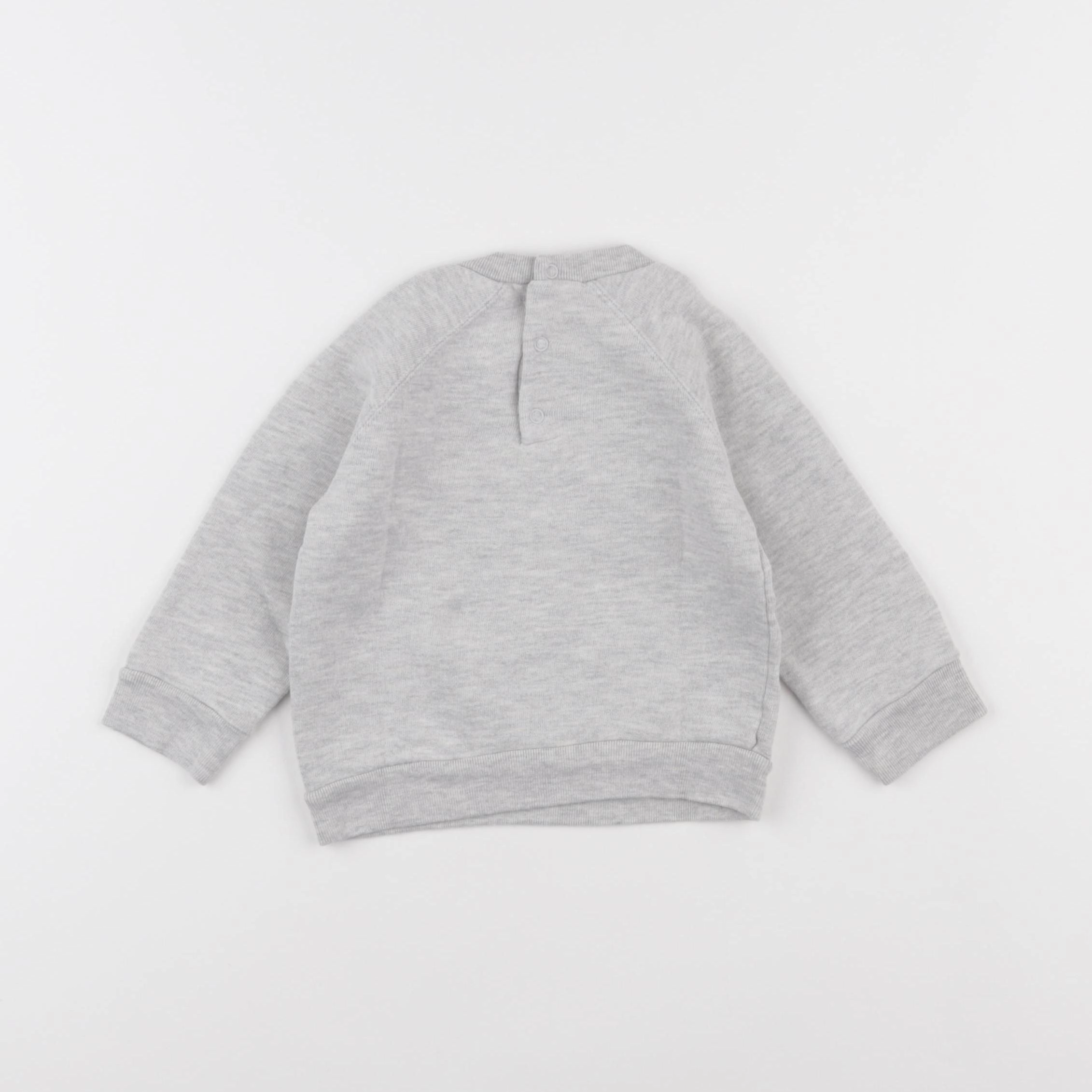 Petit Bateau - sweat gris - 12 mois