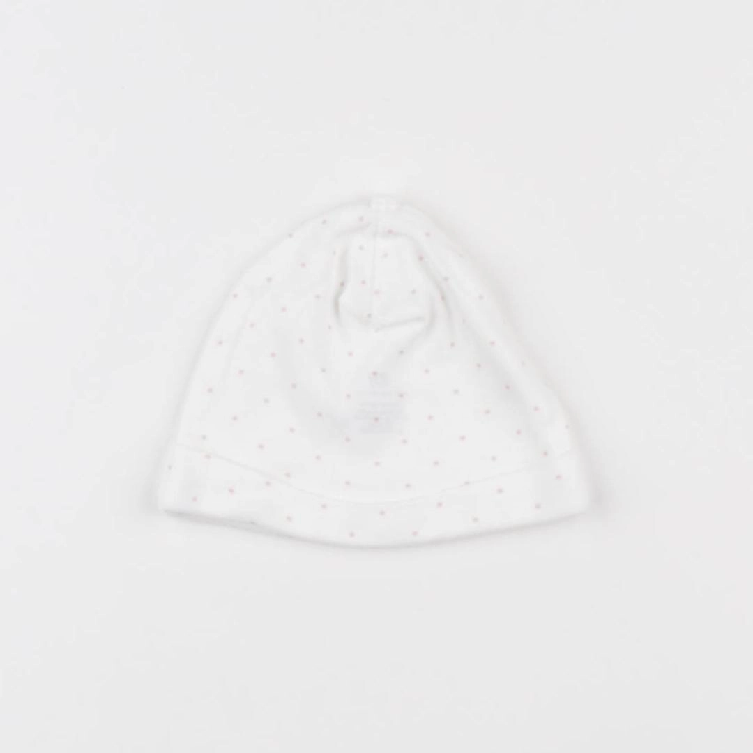 H&M - bonnet de naissance blanc, rose - 0/1 mois