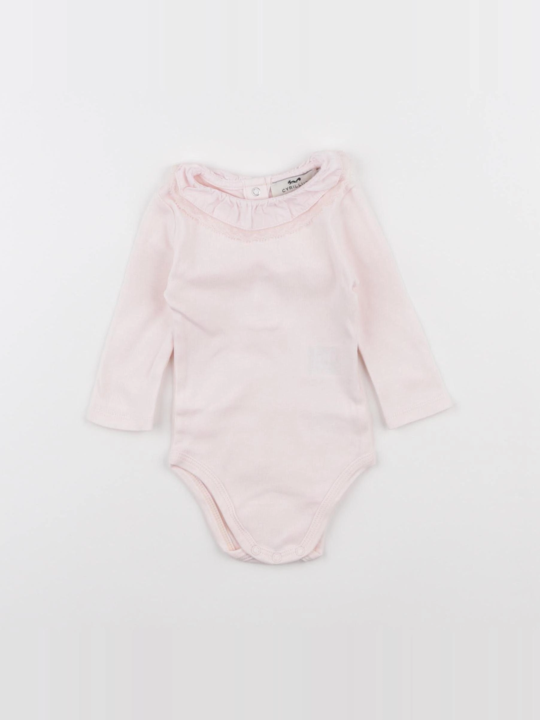 Cyrillus - body à col rose - 3 mois