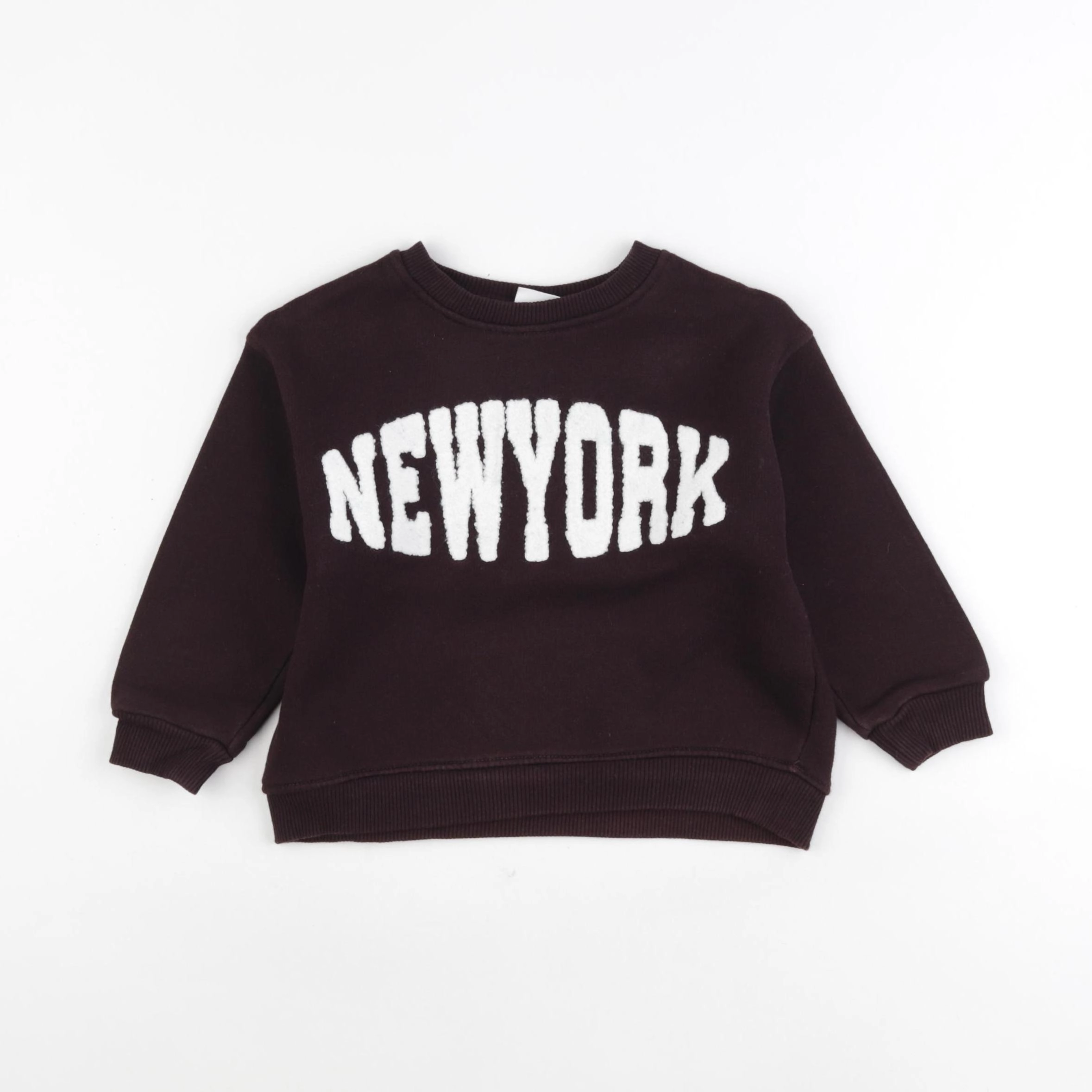 Zara - sweat marron - 18/24 mois