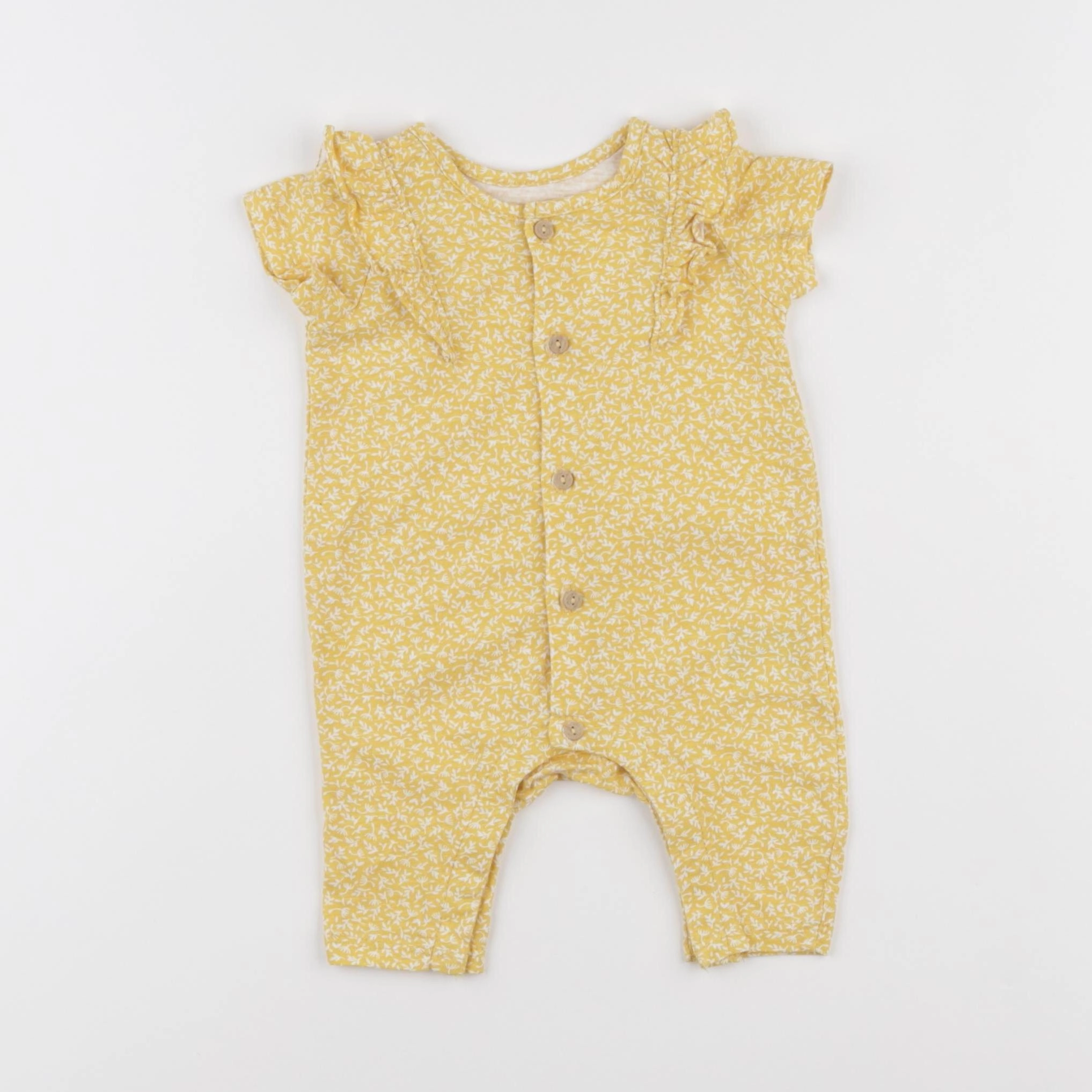 H&M - combinaison blanc, jaune - 0/1 mois
