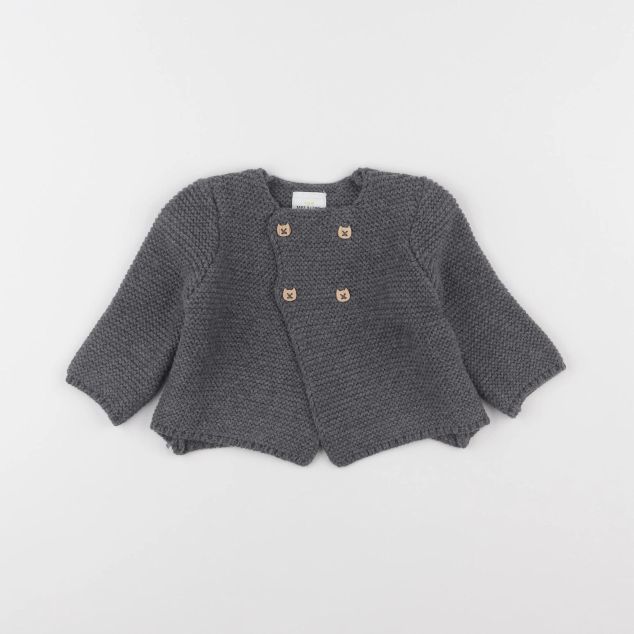 Tape à l'oeil - gilet gris - 3 mois