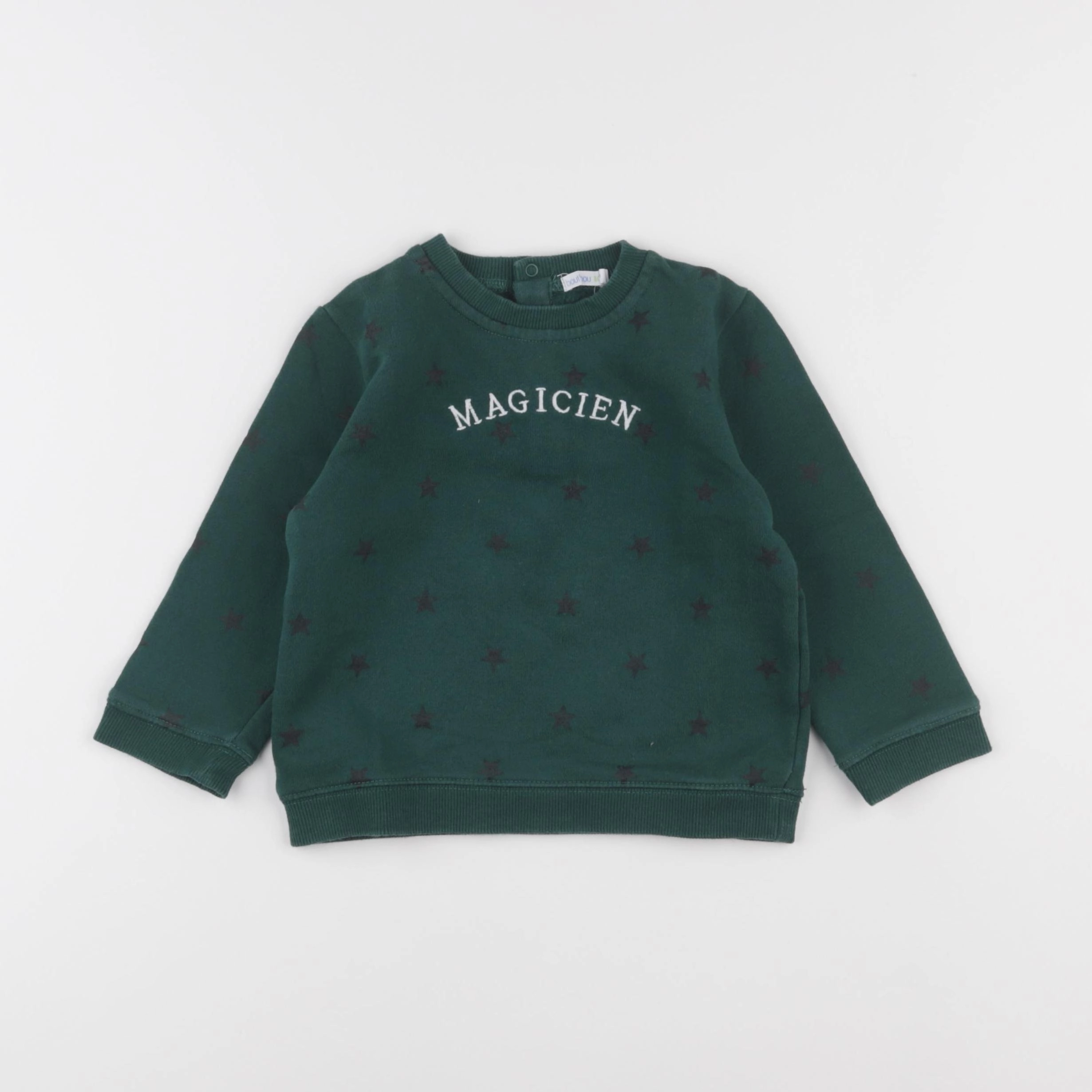 Boutchou - sweat vert - 36 mois