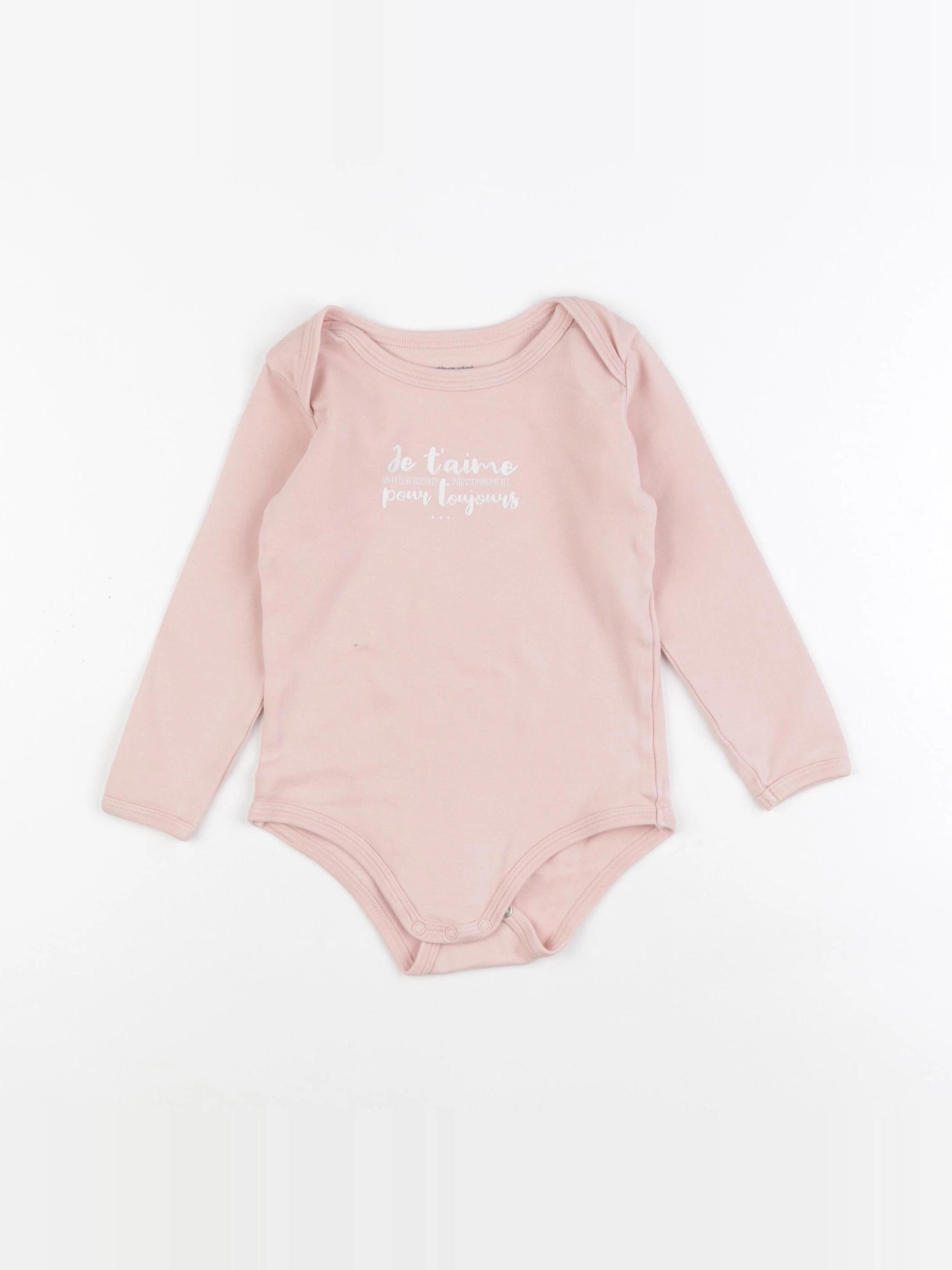 Vertbaudet - body rose - 36 mois