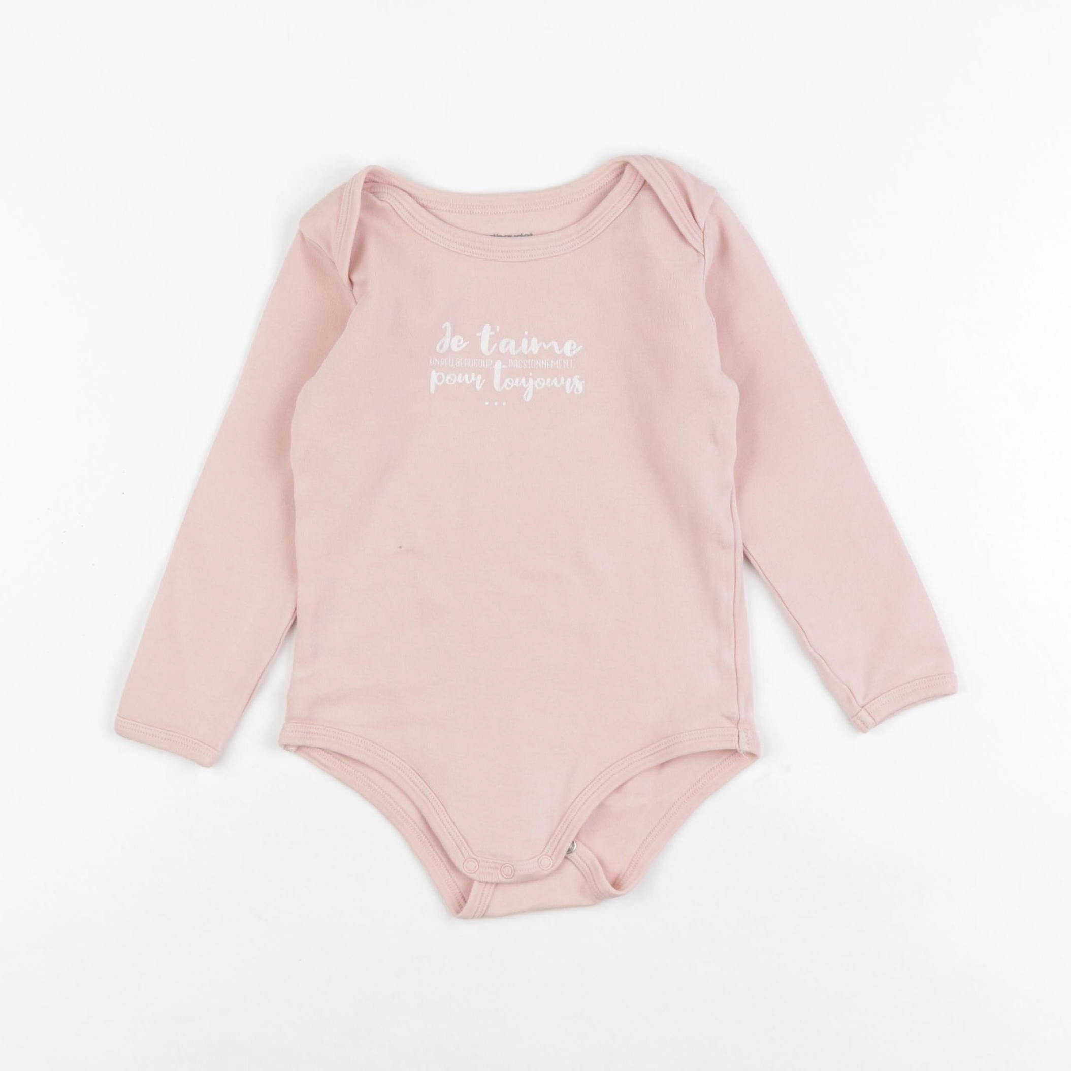 Vertbaudet - body rose - 36 mois