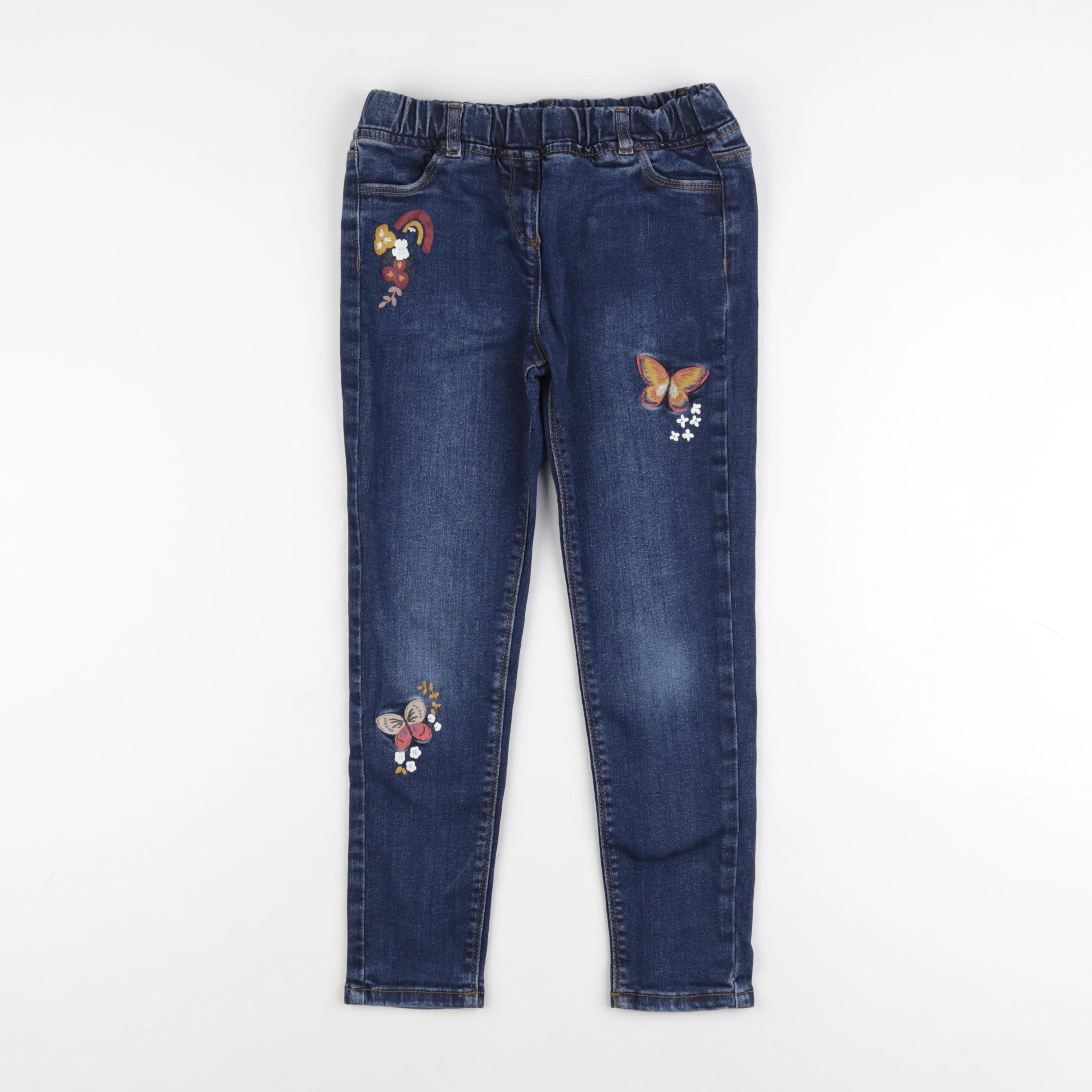 Vertbaudet - jegging bleu - 8 ans