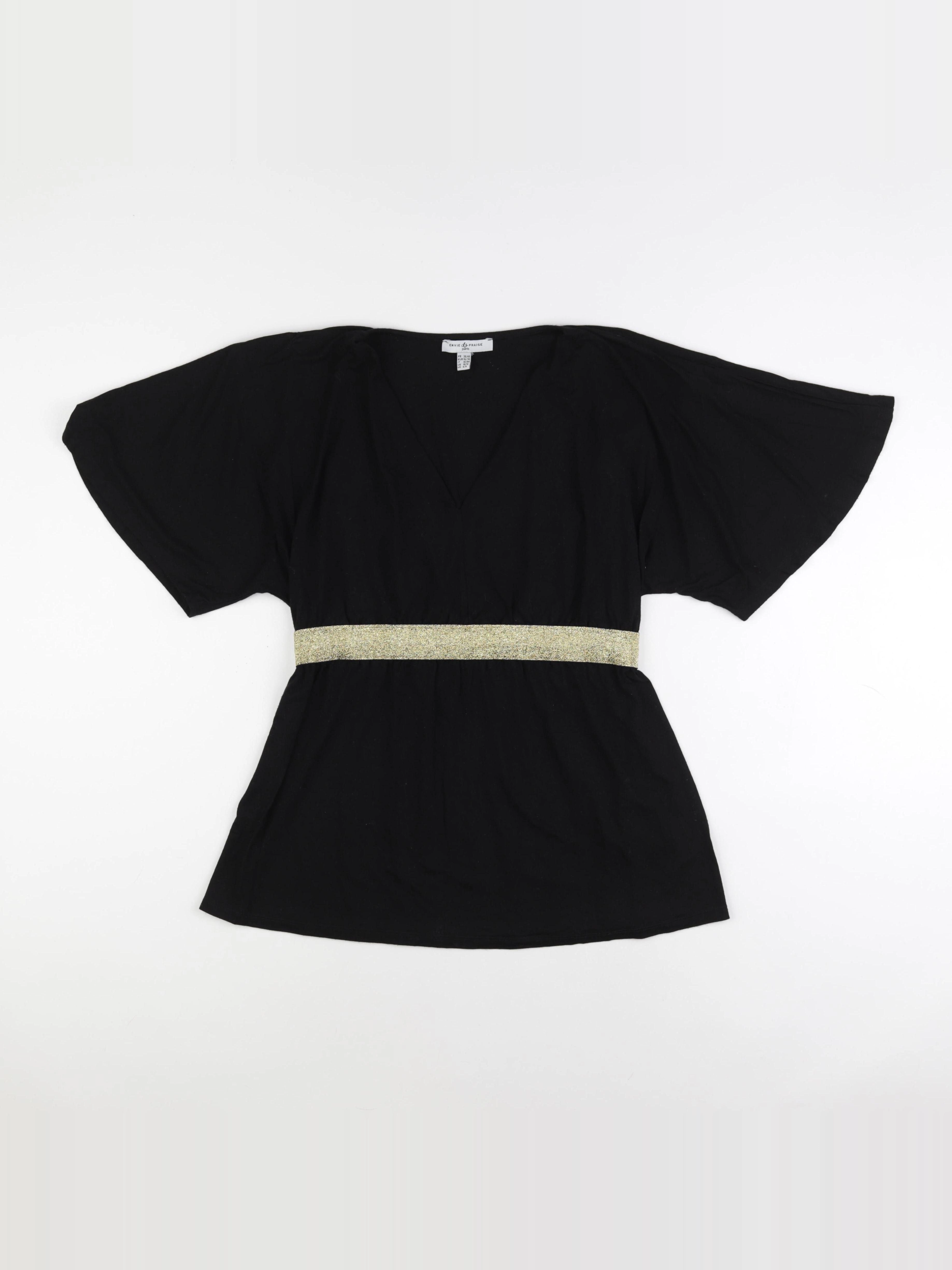 Envie de fraise - blouse grossesse or, noir - 38 à 40