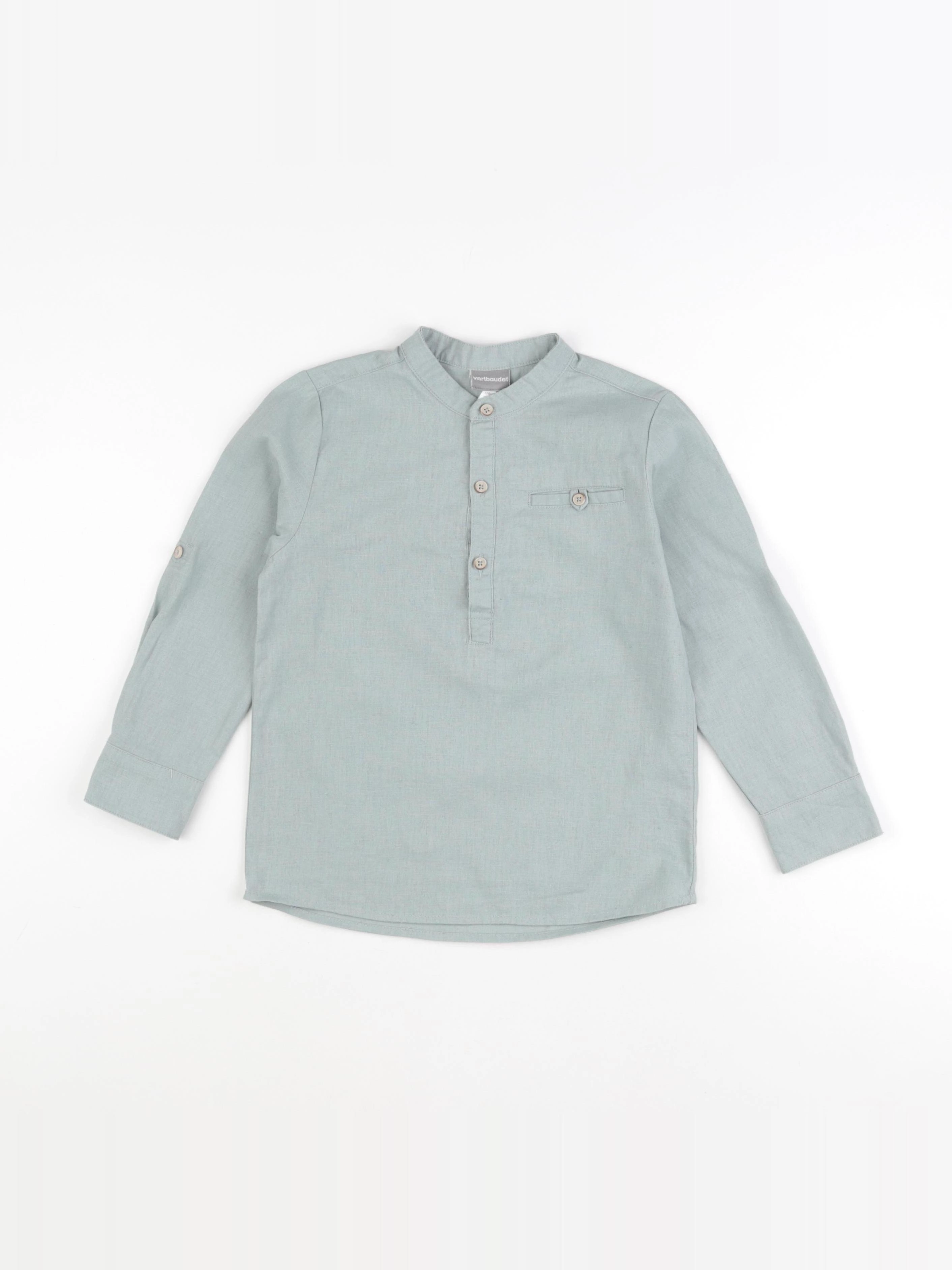Vertbaudet - chemise vert - 6 ans