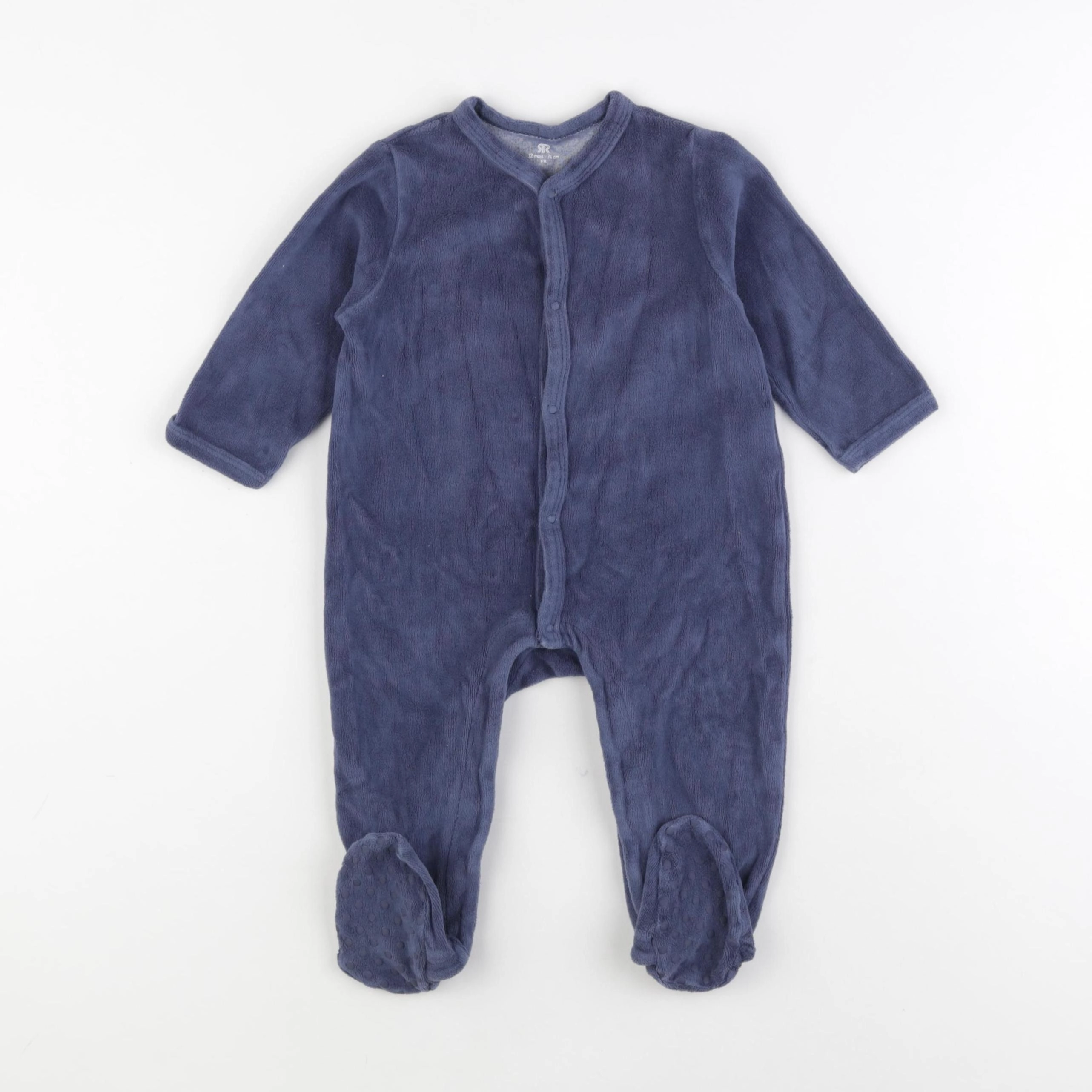 La Redoute - pyjama velours bleu - 12 mois