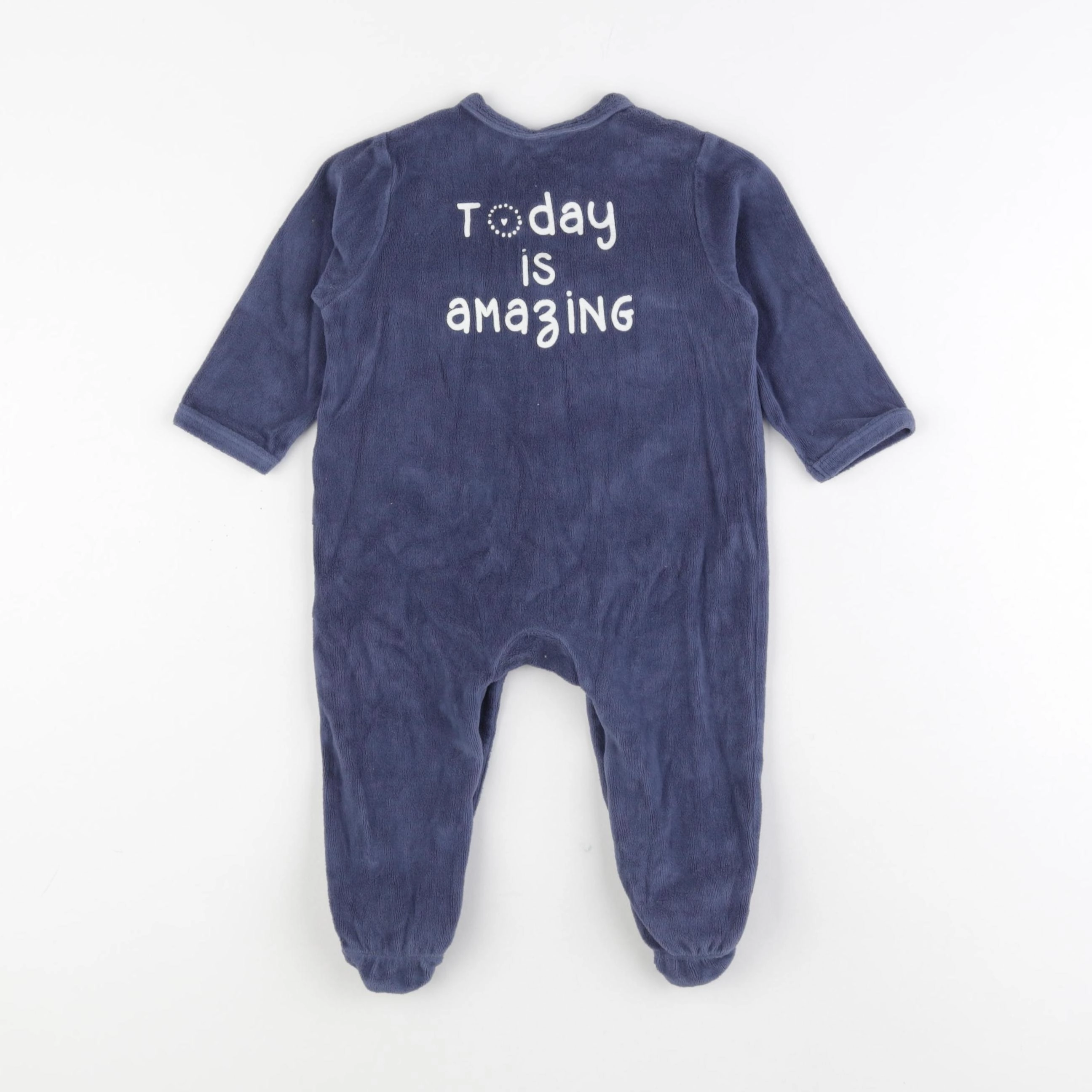 La Redoute - pyjama velours bleu - 12 mois