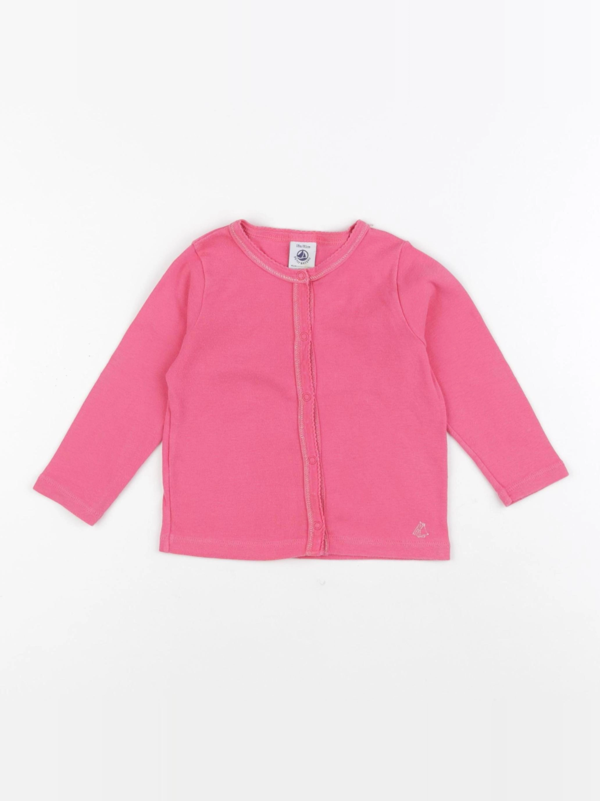 Petit Bateau - tee-shirt rose - 18 mois