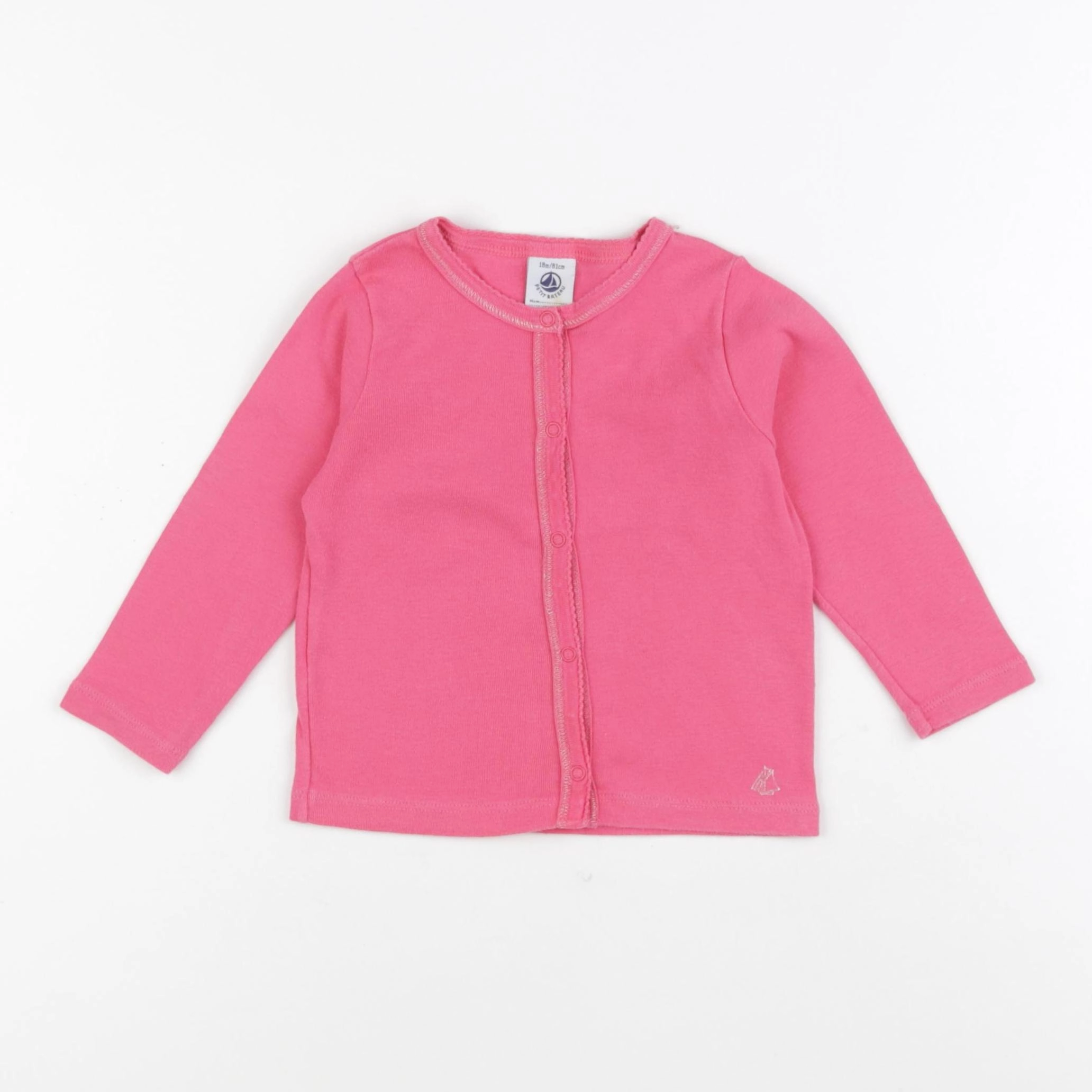 Petit Bateau - tee-shirt rose - 18 mois