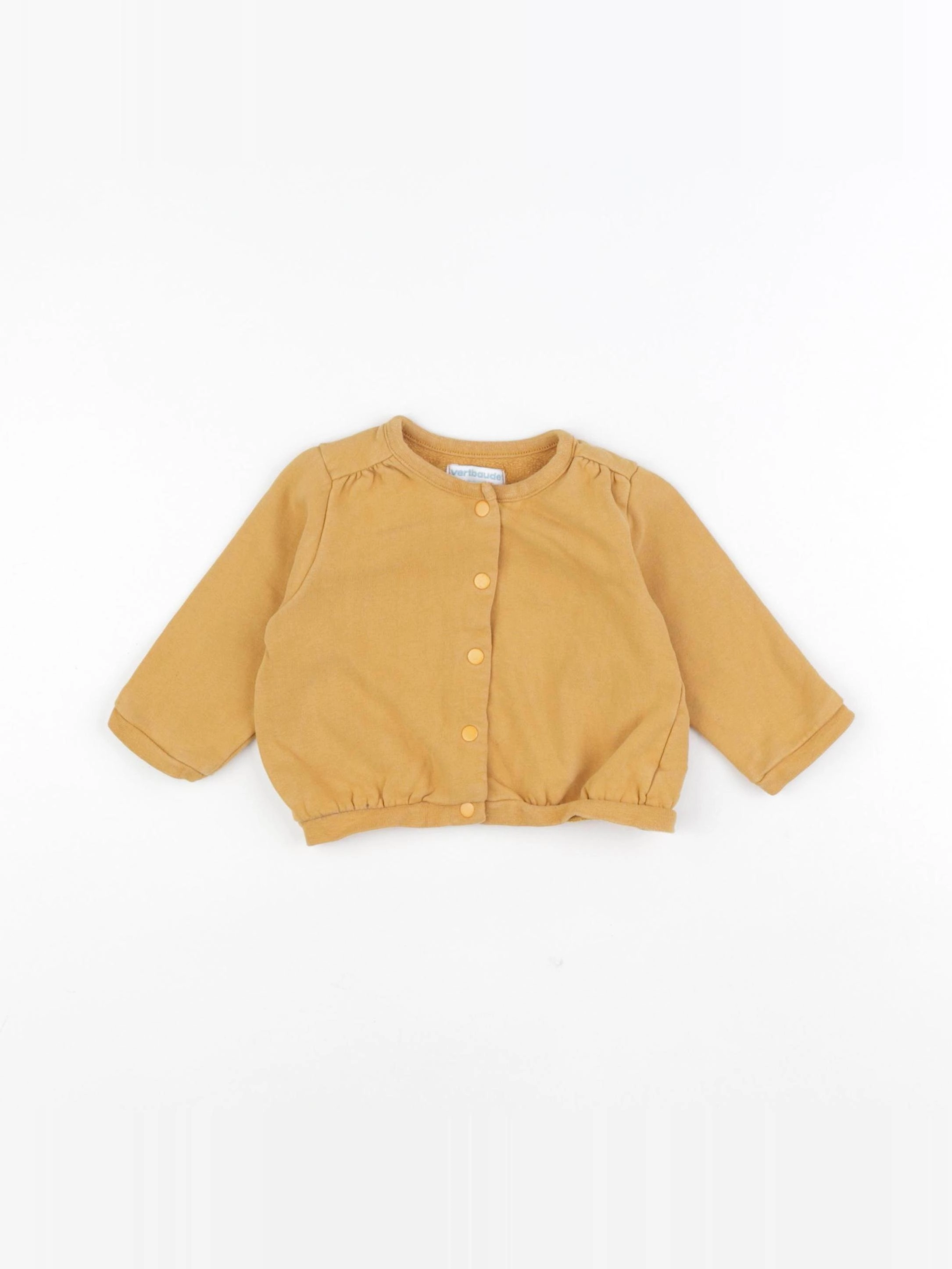 Vertbaudet - sweat marron - 12 mois