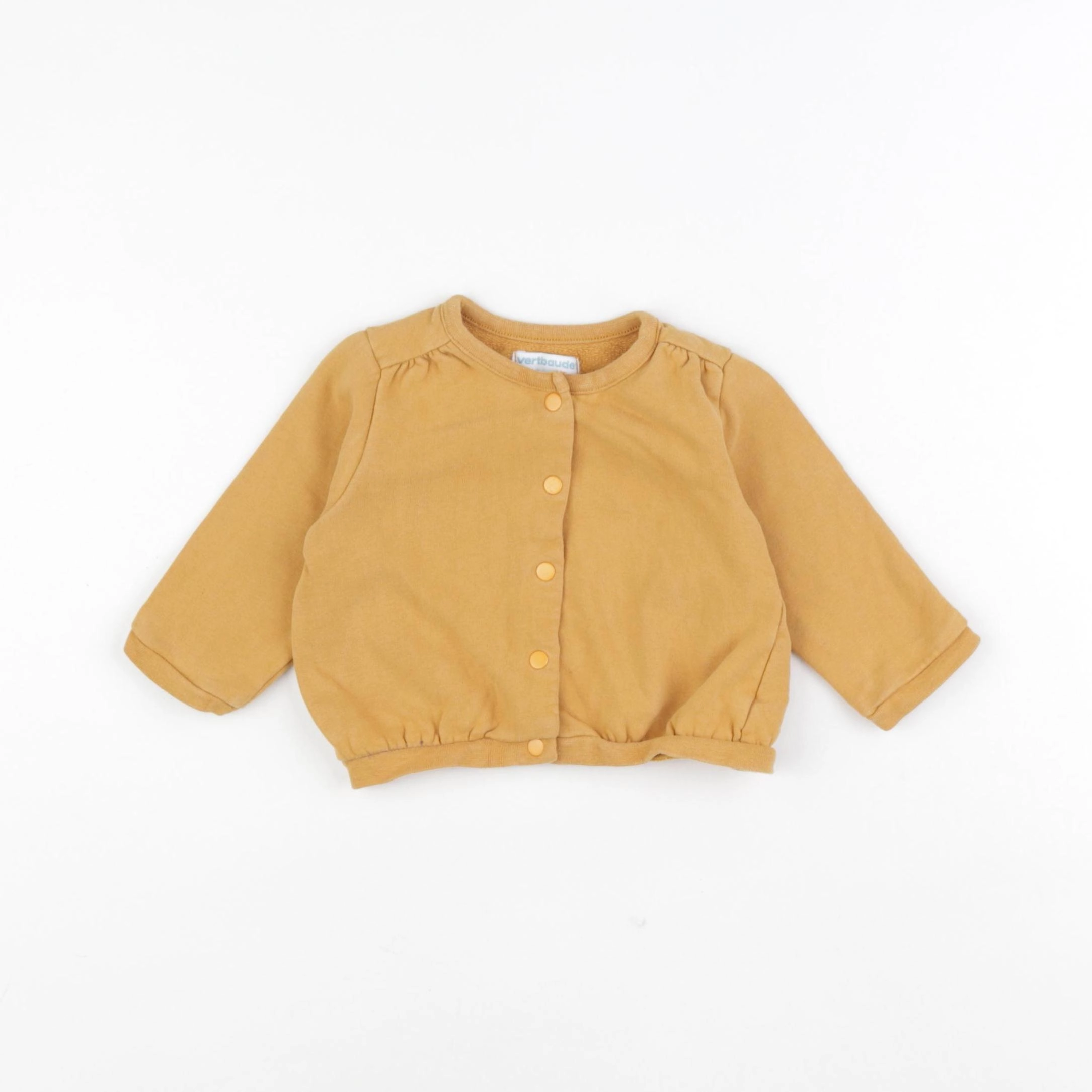 Vertbaudet - sweat marron - 12 mois