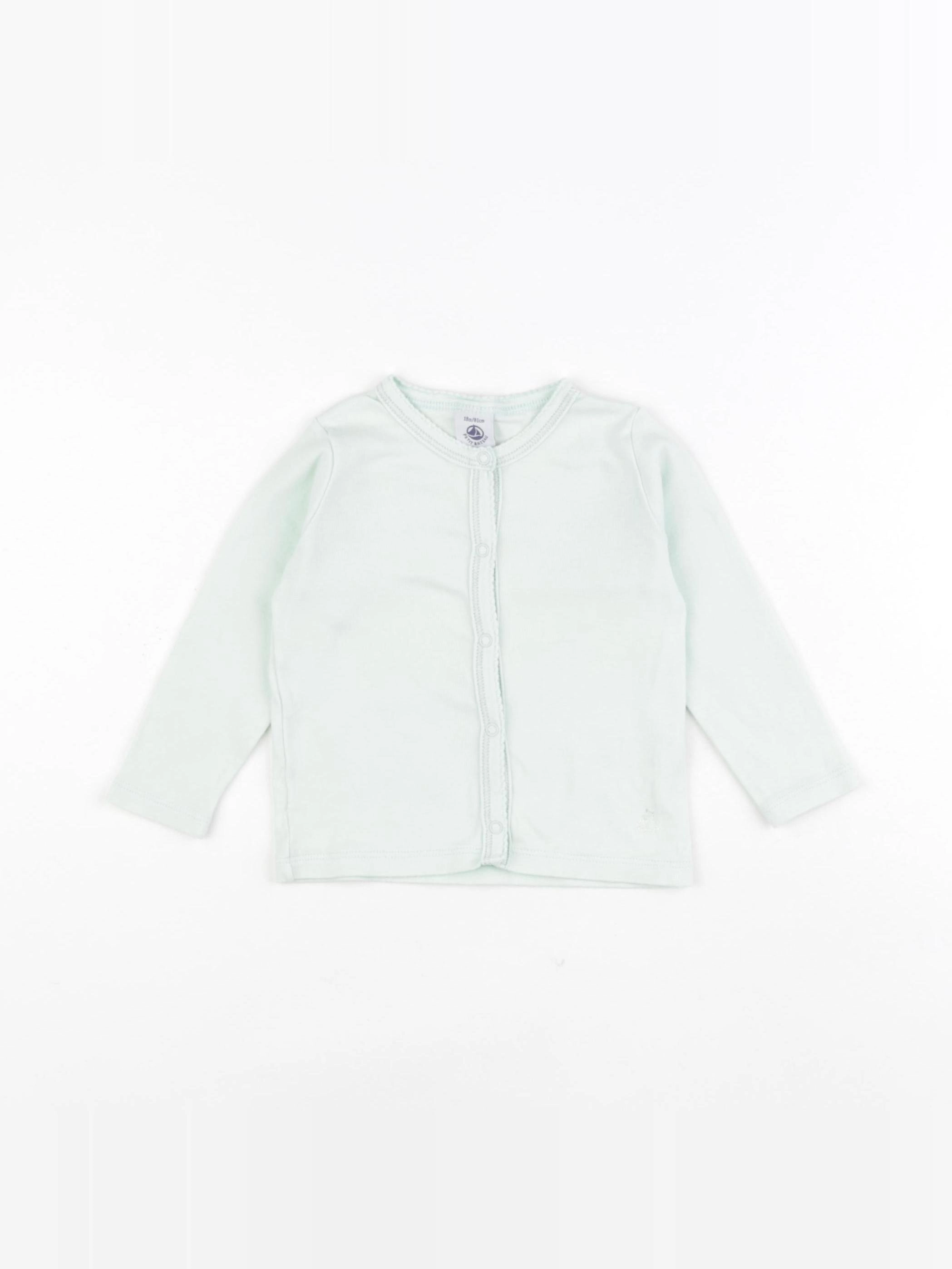 Petit Bateau - tee-shirt vert - 18 mois