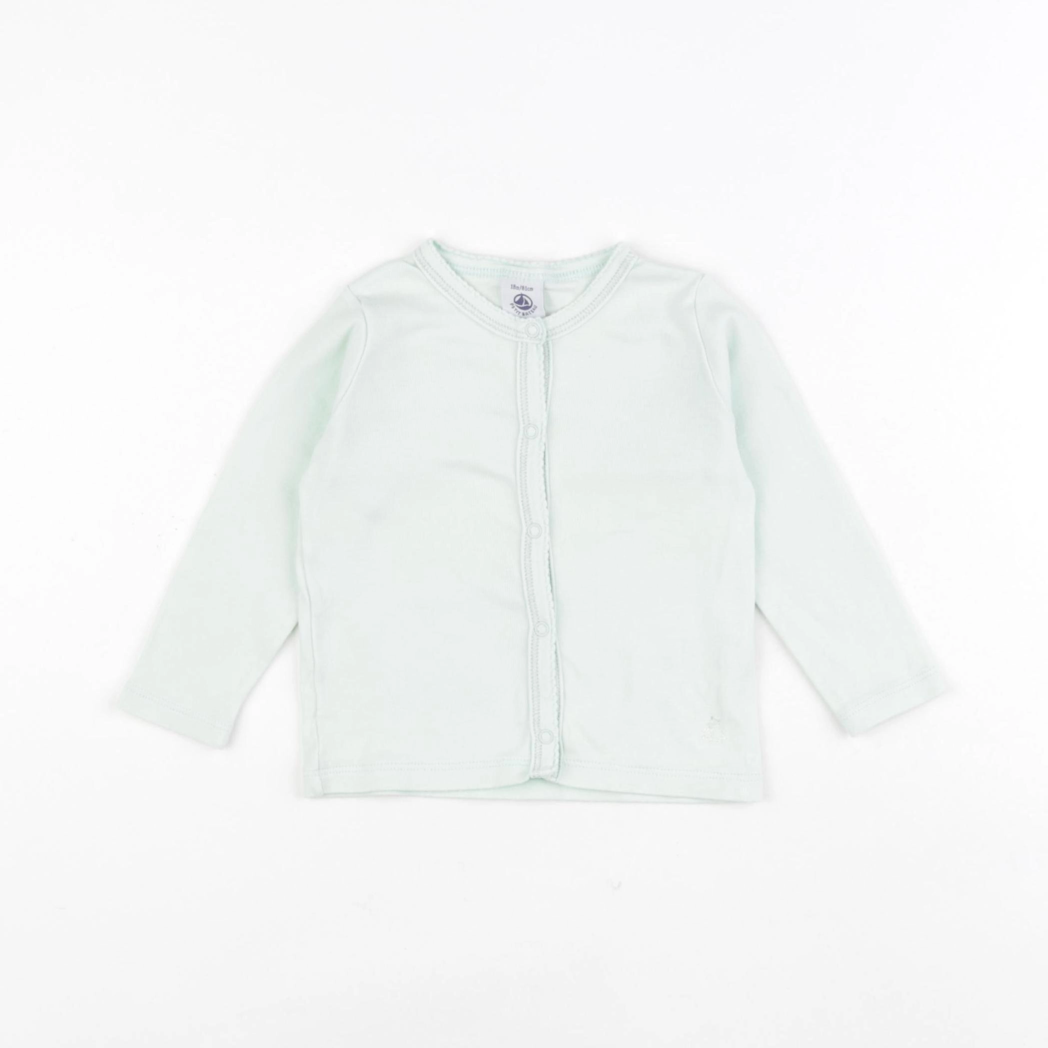 Petit Bateau - tee-shirt vert - 18 mois