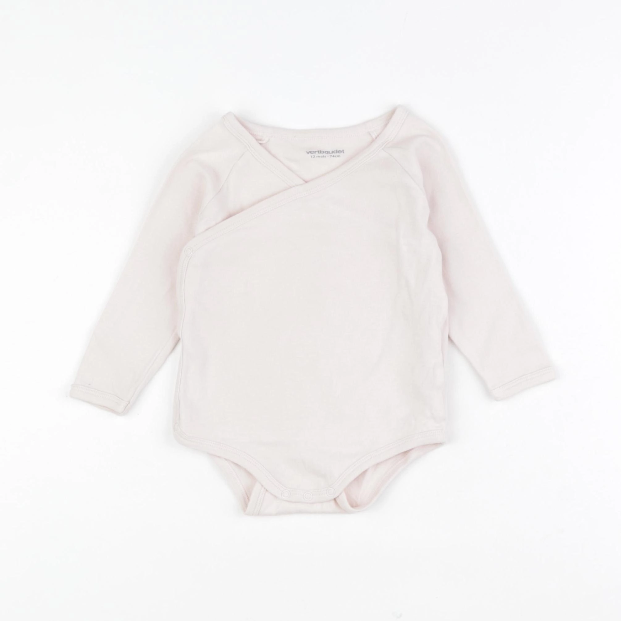 Vertbaudet - body rose - 12 mois