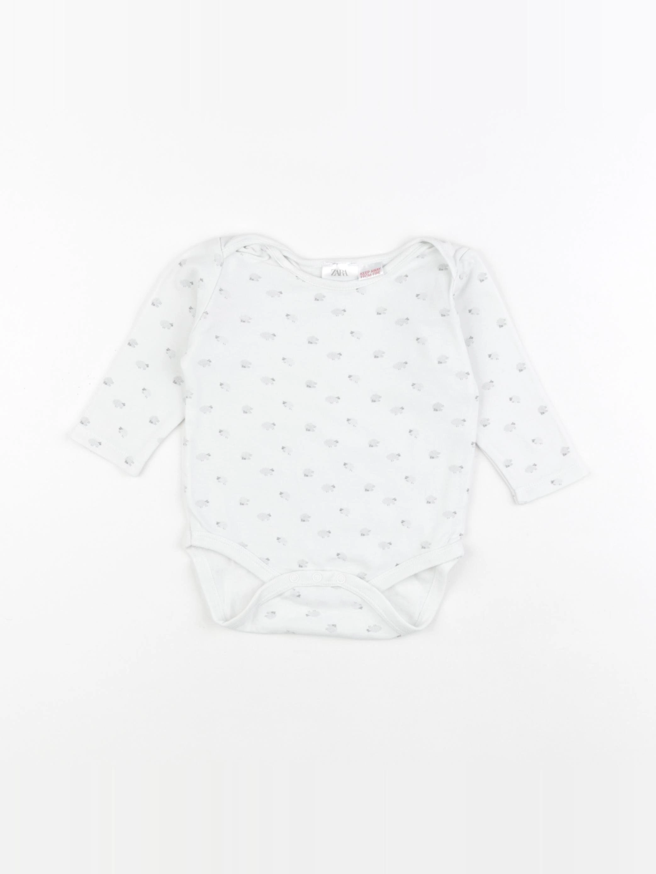 Zara - body blanc - 9/12 mois