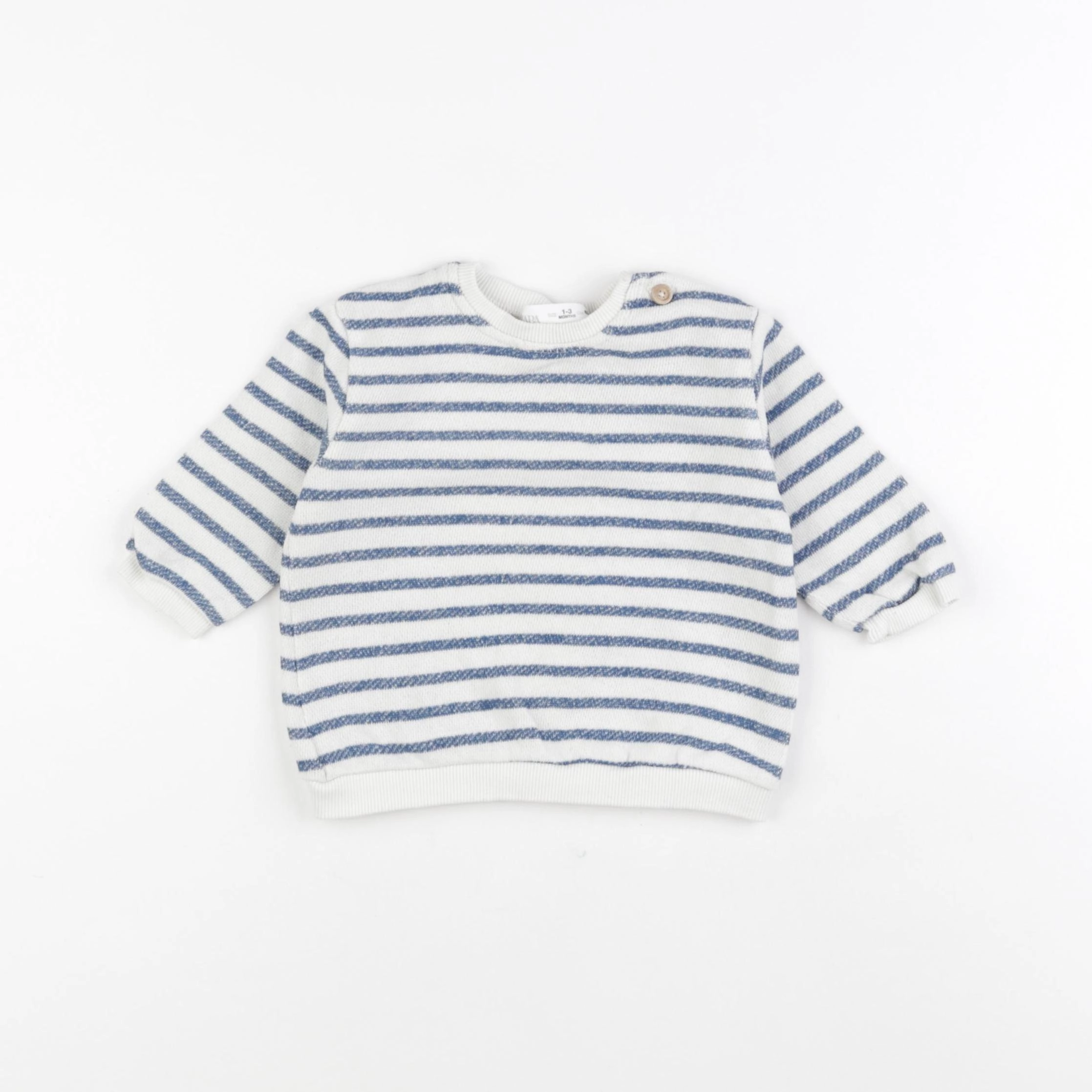 Zara - pull bleu - 1/3 mois