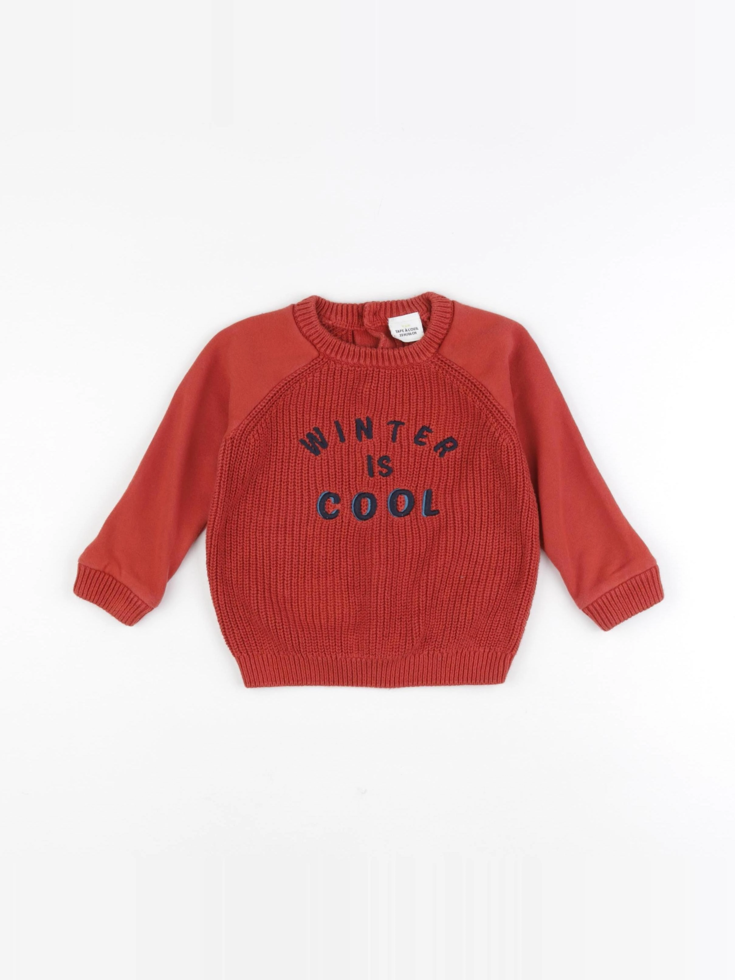 Tape à l'oeil - sweat rouge - 24 mois