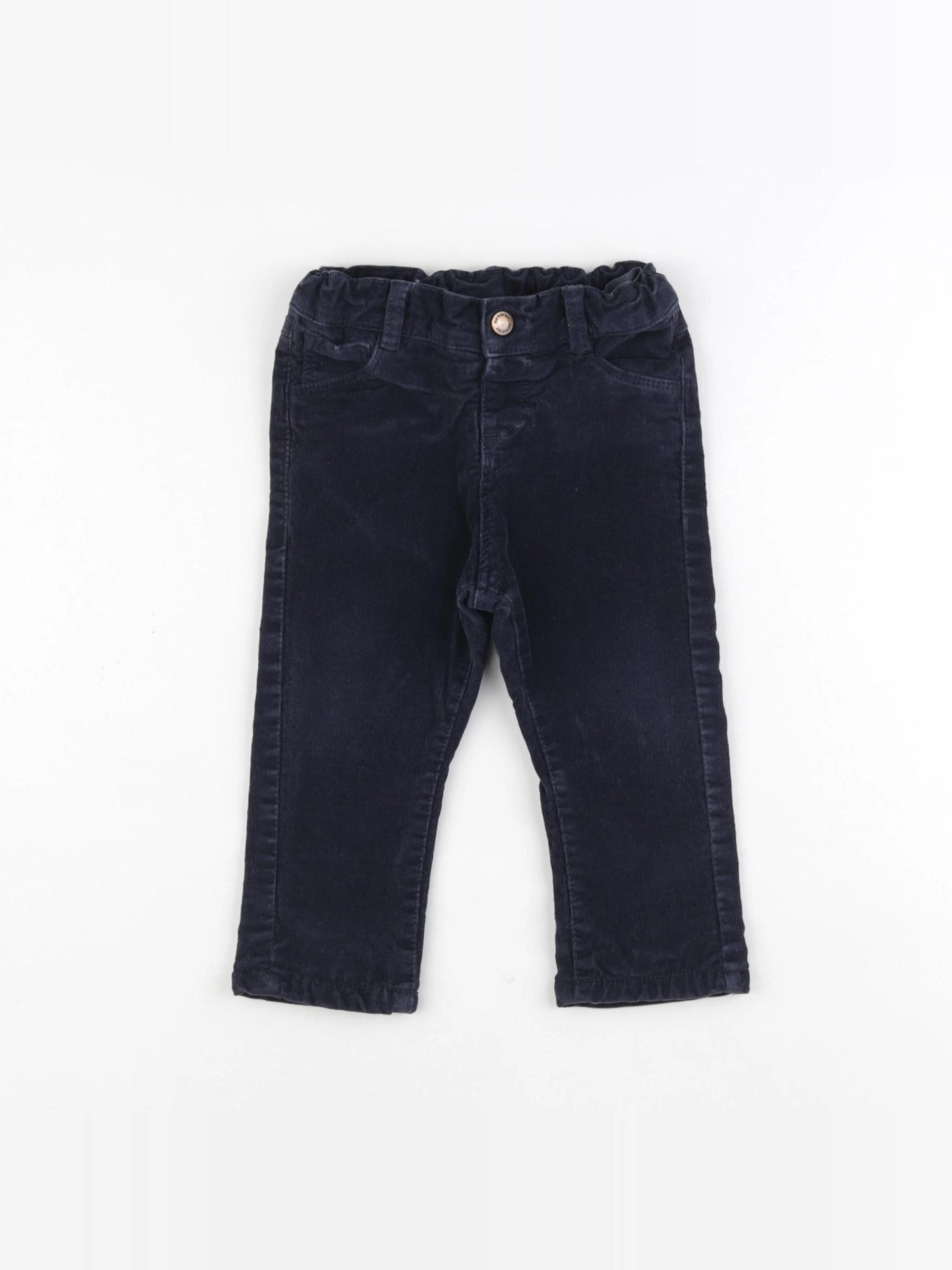 Tape à l'oeil - pantalon doublé bleu - 24 mois