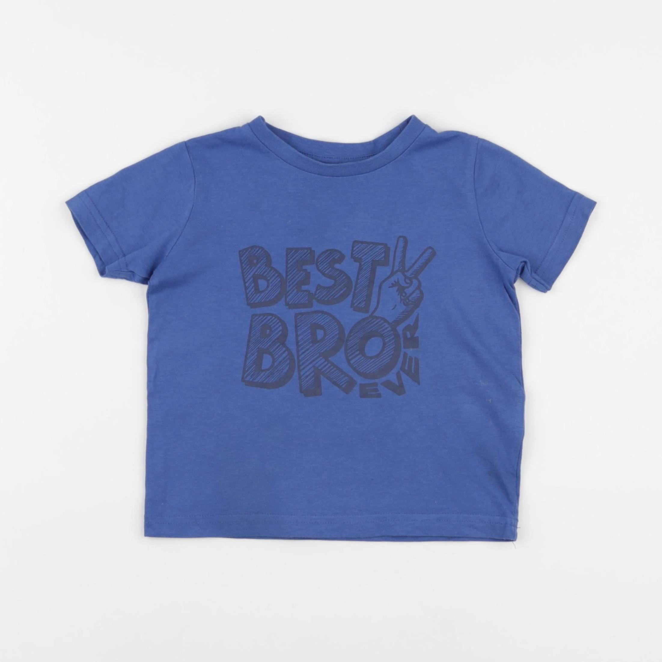 Vertbaudet - tee-shirt bleu - 2 ans
